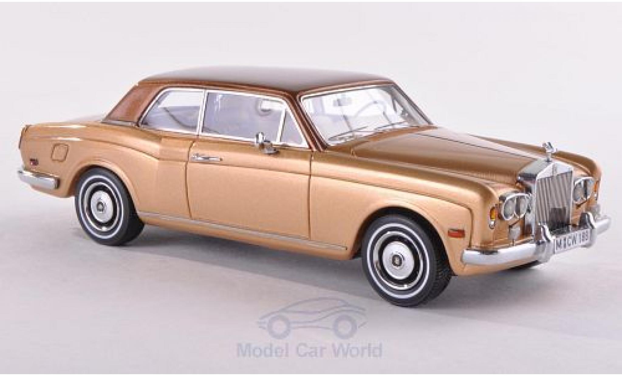 Rolls Royce Corniche 1/43 Neo FHC gold/metallico marroneee 1971 modellino in miniatura