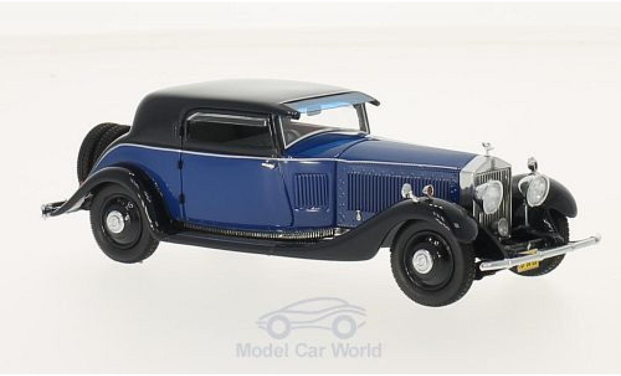 Rolls Royce Phantom 1/43 Neo II Continental Windovers Coupe blu/blu 1932 modellino in miniatura