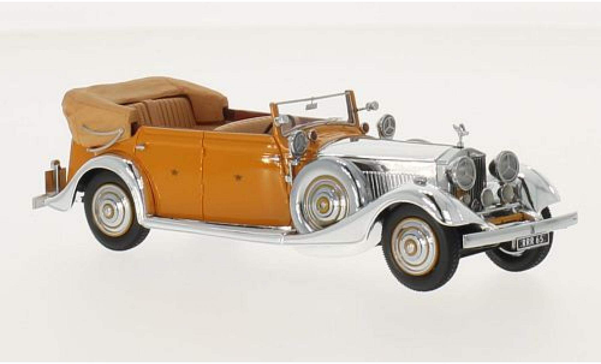 Rolls Royce Phantom 1/43 Neo II Thrupp & Maberly chrom/orange RHD 1934 Star of India modellino in miniatura