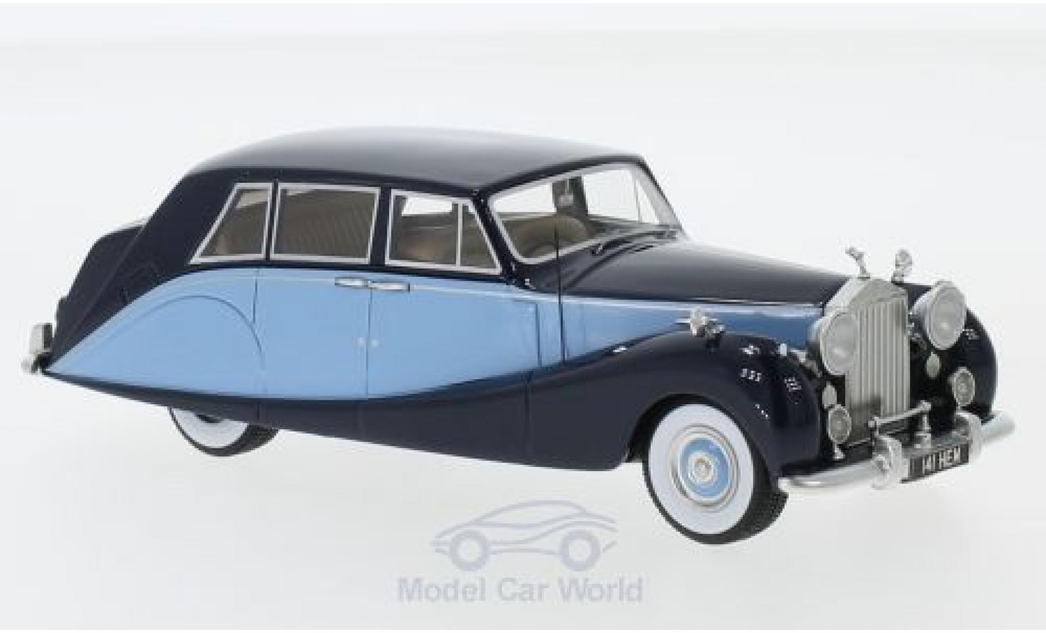 Rolls Royce Silver Wraith 1/43 Neo Hooper Empress Line blu/blu RHD 1956 modellino in miniatura