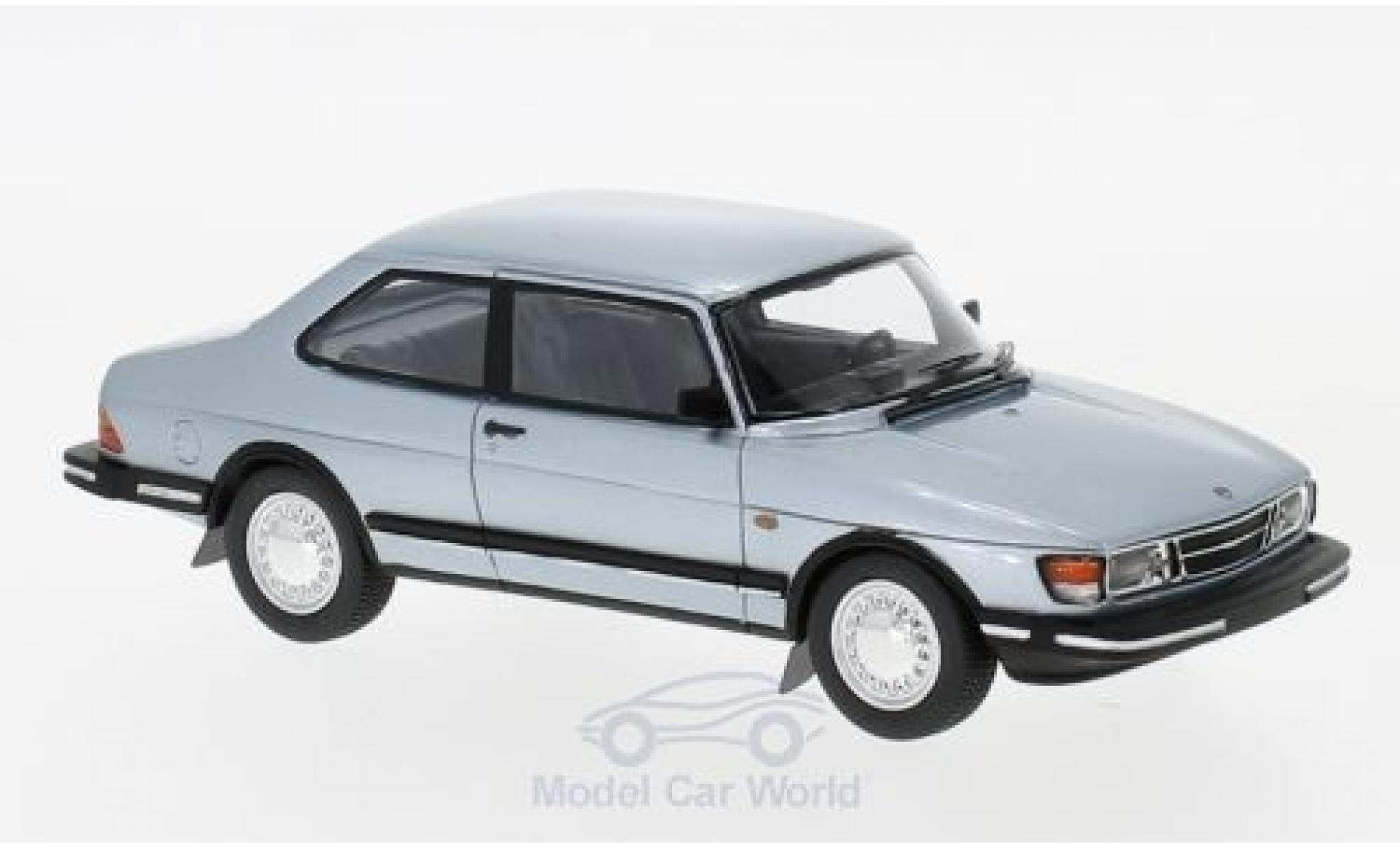 Saab 90 1/43 Neo metallico blu 1985 modellino in miniatura