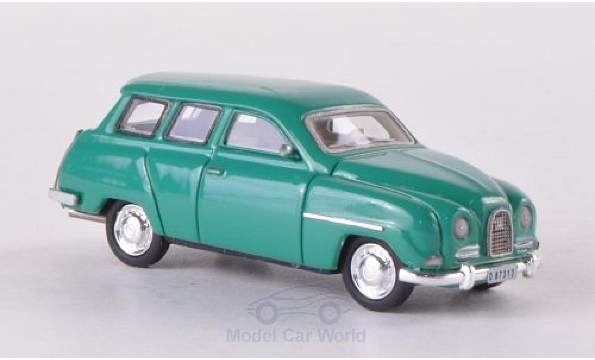 Saab 95 1/87 Neo verde 1961 modellino in miniatura