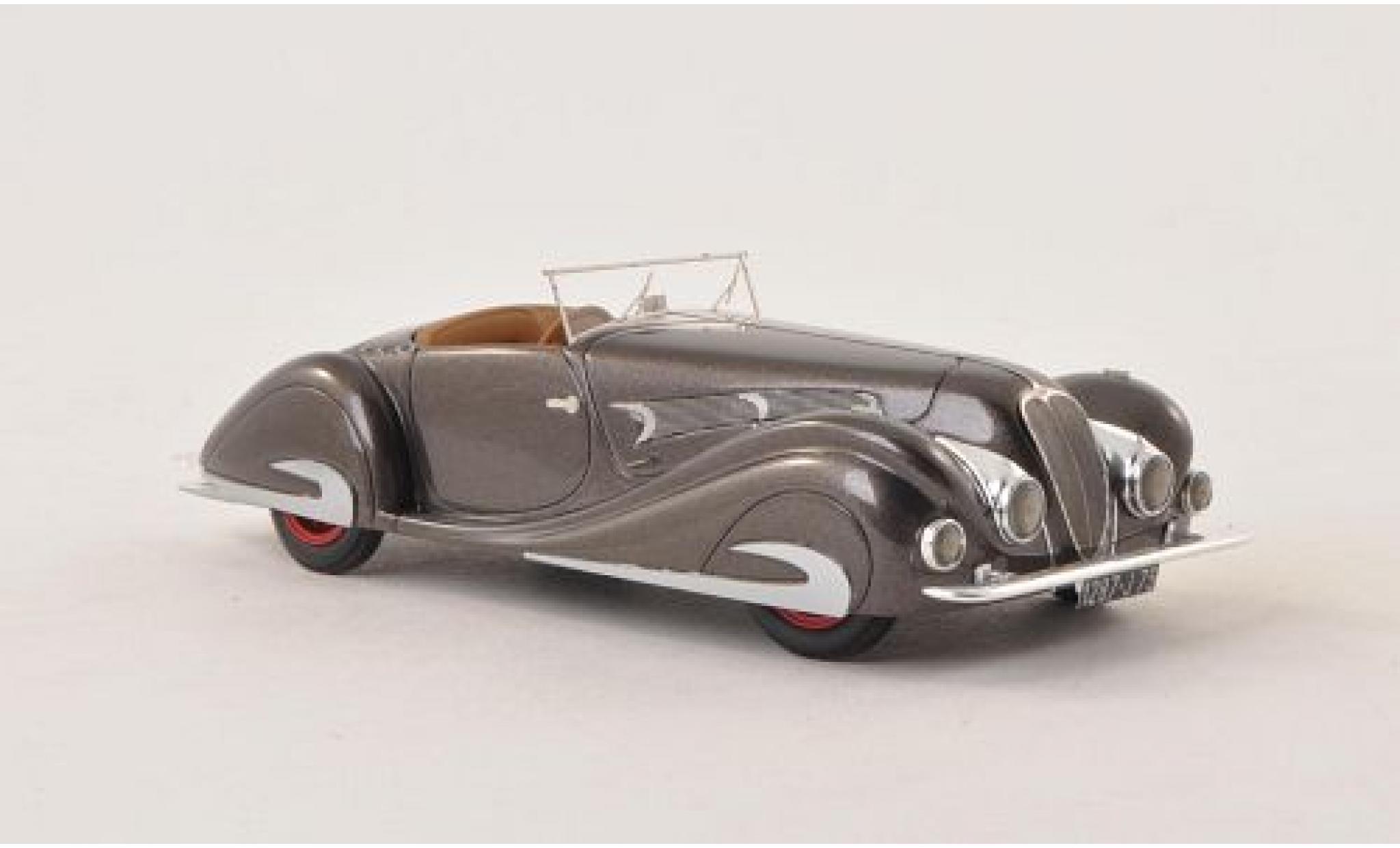 Delahaye 135 1/43 Nickel MS Competition Roadster Figoni & Falaschi metallico grigio 1937 sn48563 modellino in miniatura