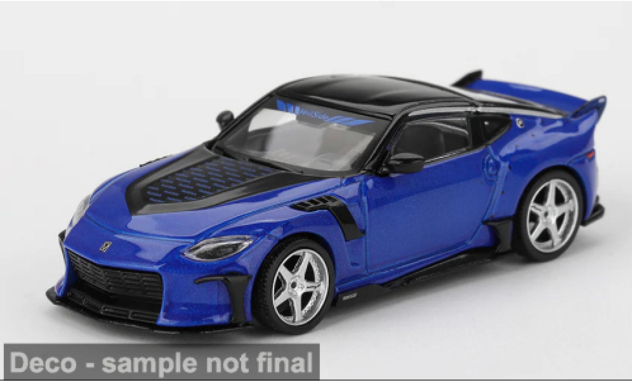 Nissan Fairlady Z 1/64 Mini GT blau/schwarz 2024 1:64 modellino in miniatura