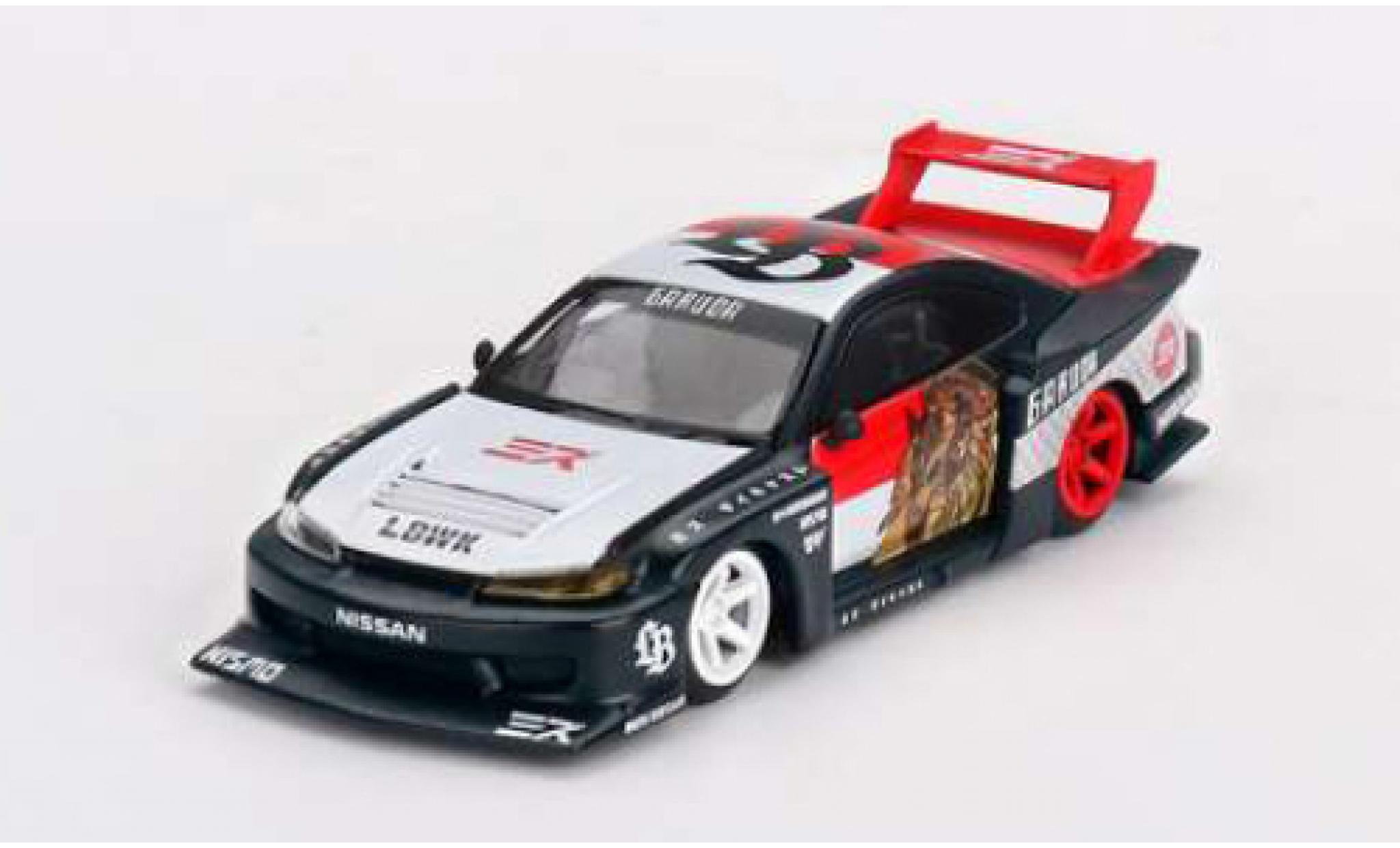 Nissan Silvia 1/64 Mini GT (S15) L schwarz 1:64 modellino in miniatura