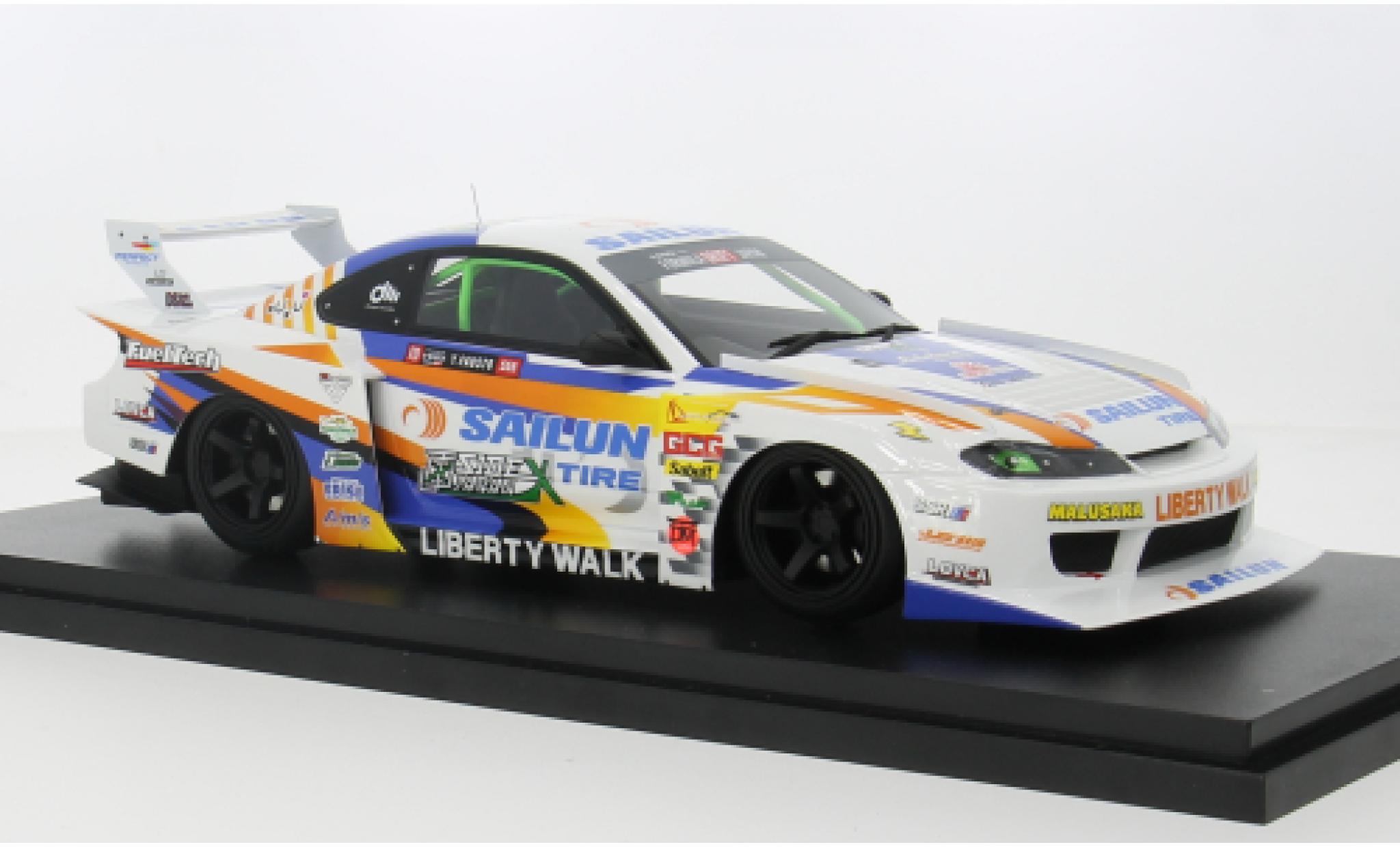 Nissan Silvia 1/18 Top Speed S15 LB- #555 1:43 modellino in miniatura