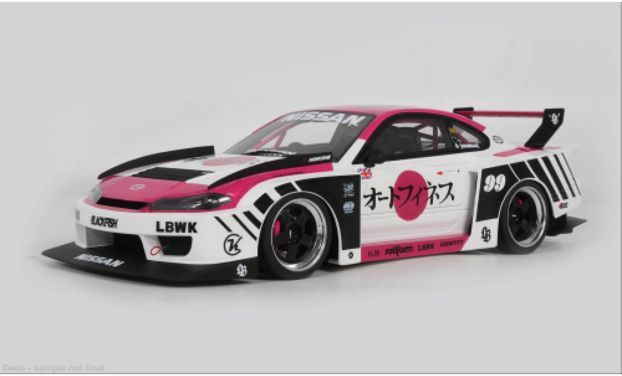 Nissan Silvia 1/18 GT Spirit (S15) LB-Super Silhouette pink/Dekor 2025 1:18 modellini auto