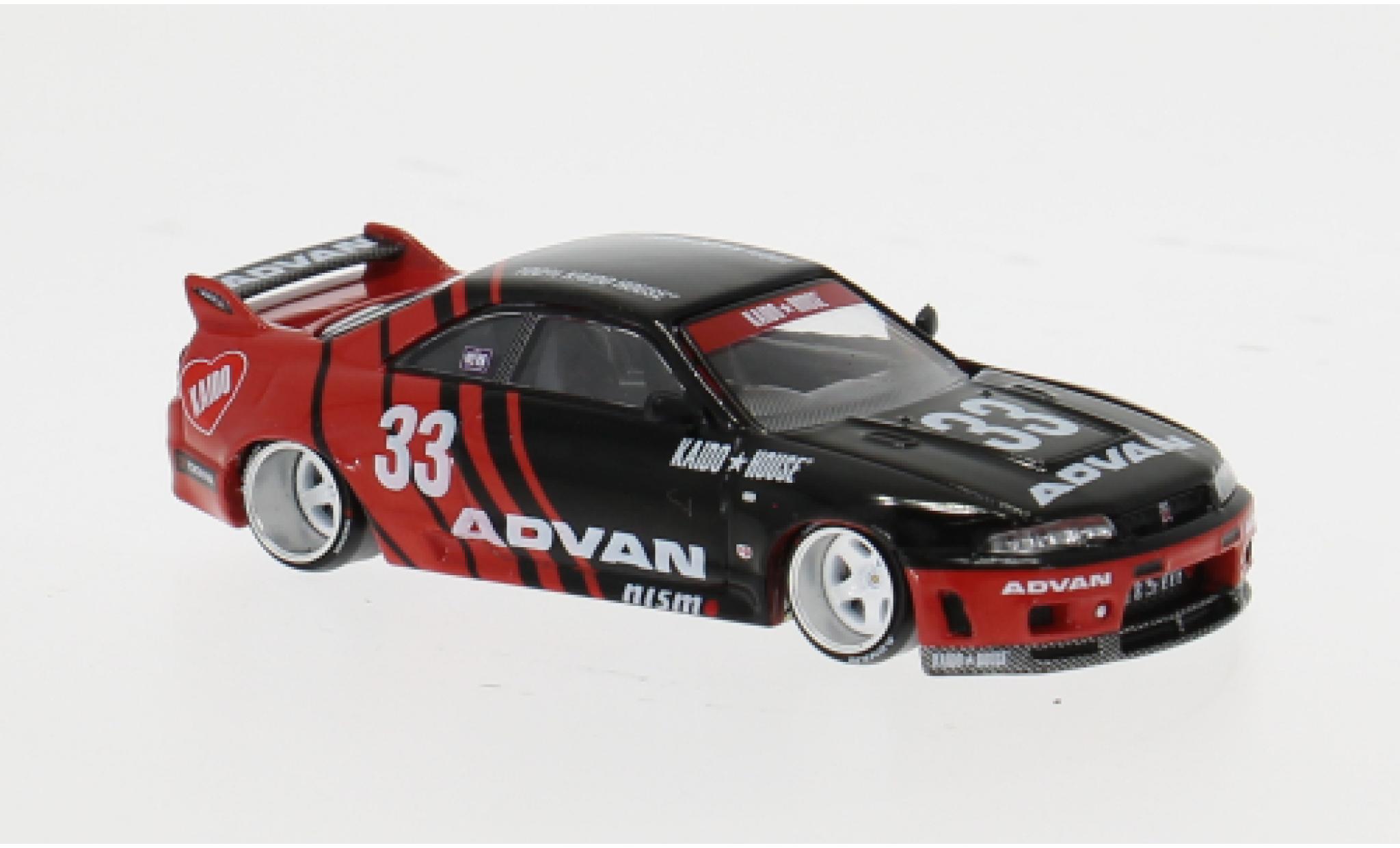 Nissan Skyline 1/64 Mini GT GT-R (R33) Kaido Works Advan 1:64 modellini auto