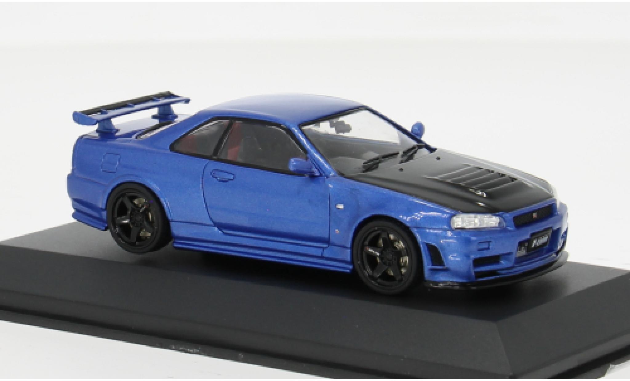 Nissan Skyline 1/43 Solido GT-R (R34) blu 1:43 modellini auto