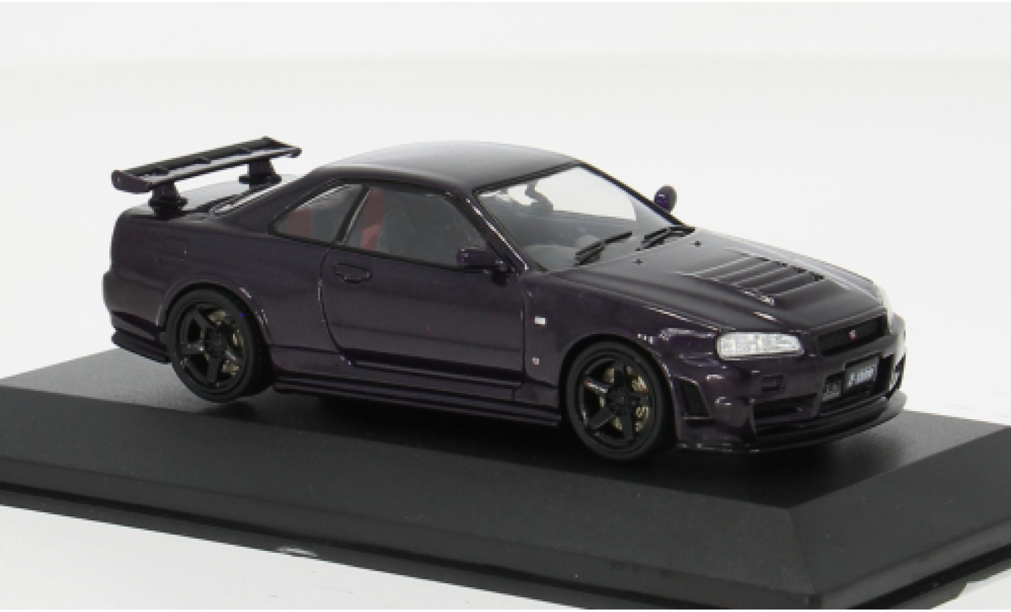 Nissan Skyline 1/43 Solido GT-R (R34) violett 1:43 modellini auto