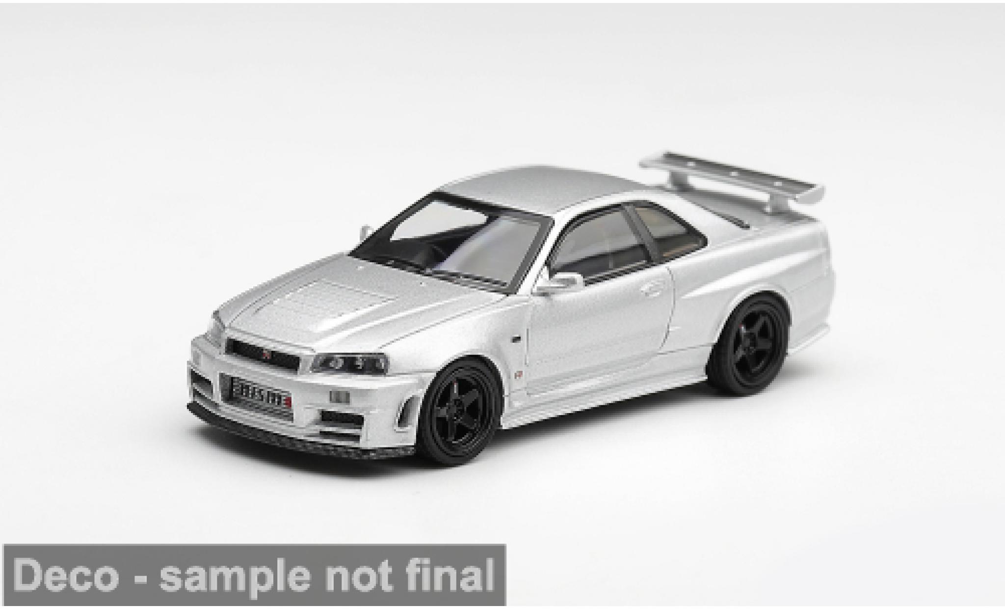 Nissan Skyline 1/64 Mini GT GT-R (R34) Z-Tune silber 1999 1:64 modellini auto