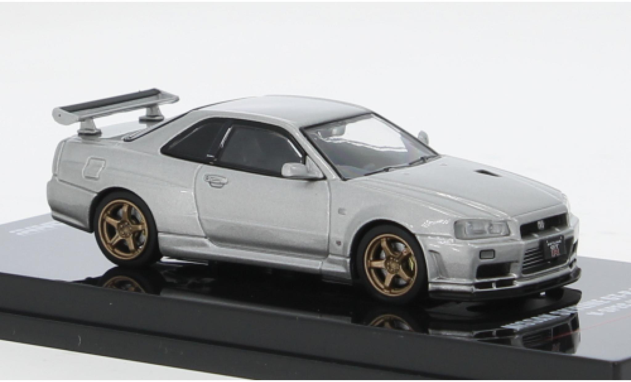 Nissan Skyline 1/64 INNO64 GT-R ( silber 1:64 modellino in miniatura