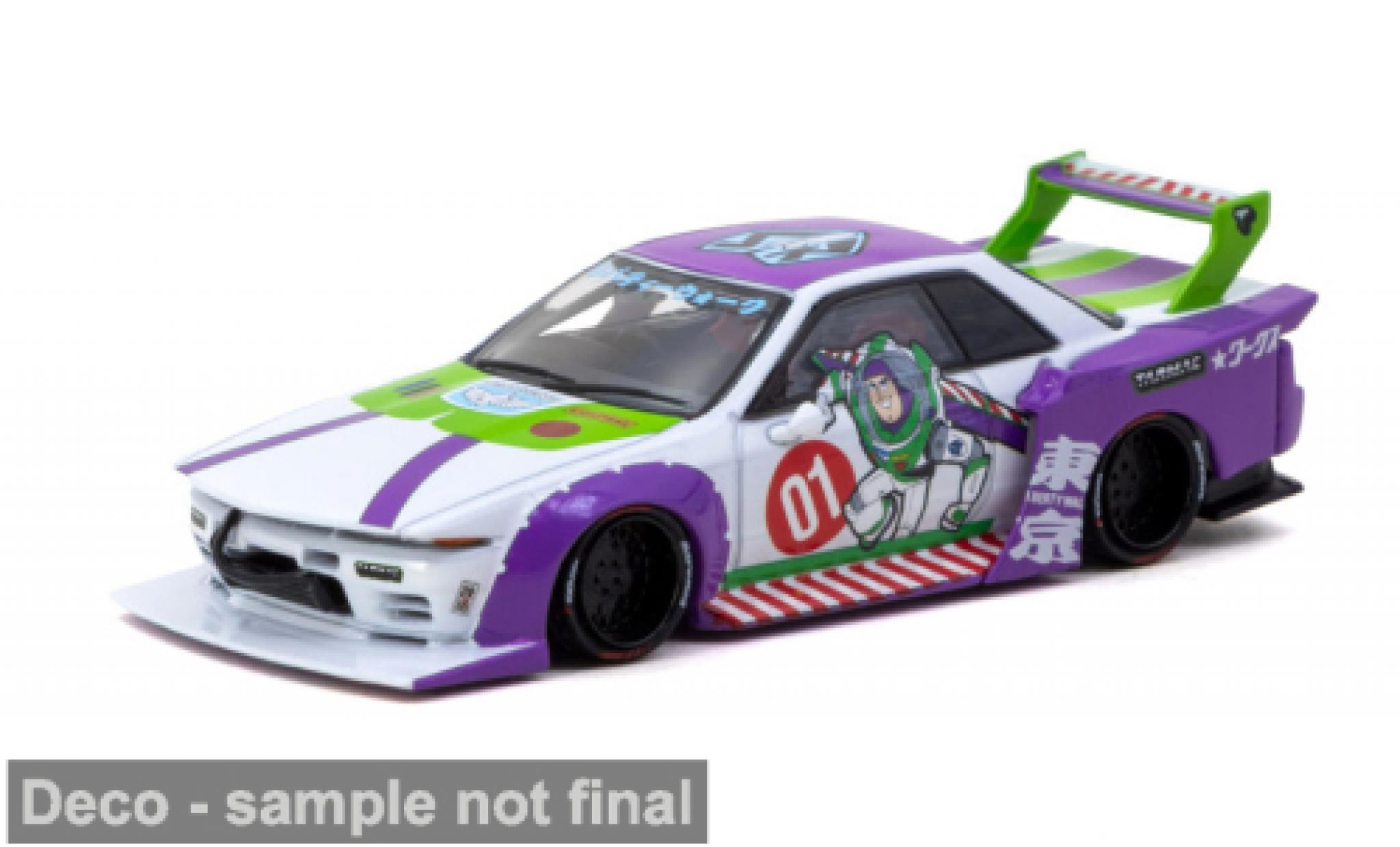 Nissan Skyline 1/64 Tarmac Works (R32) Buzz Lightyear 1:64 modellini auto
