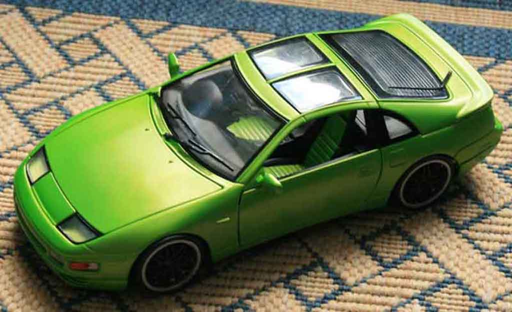 Nissan 300 ZX 1/18 Kyosho ZX fairlady green jantes style bbs neros tuning modellino in miniatura