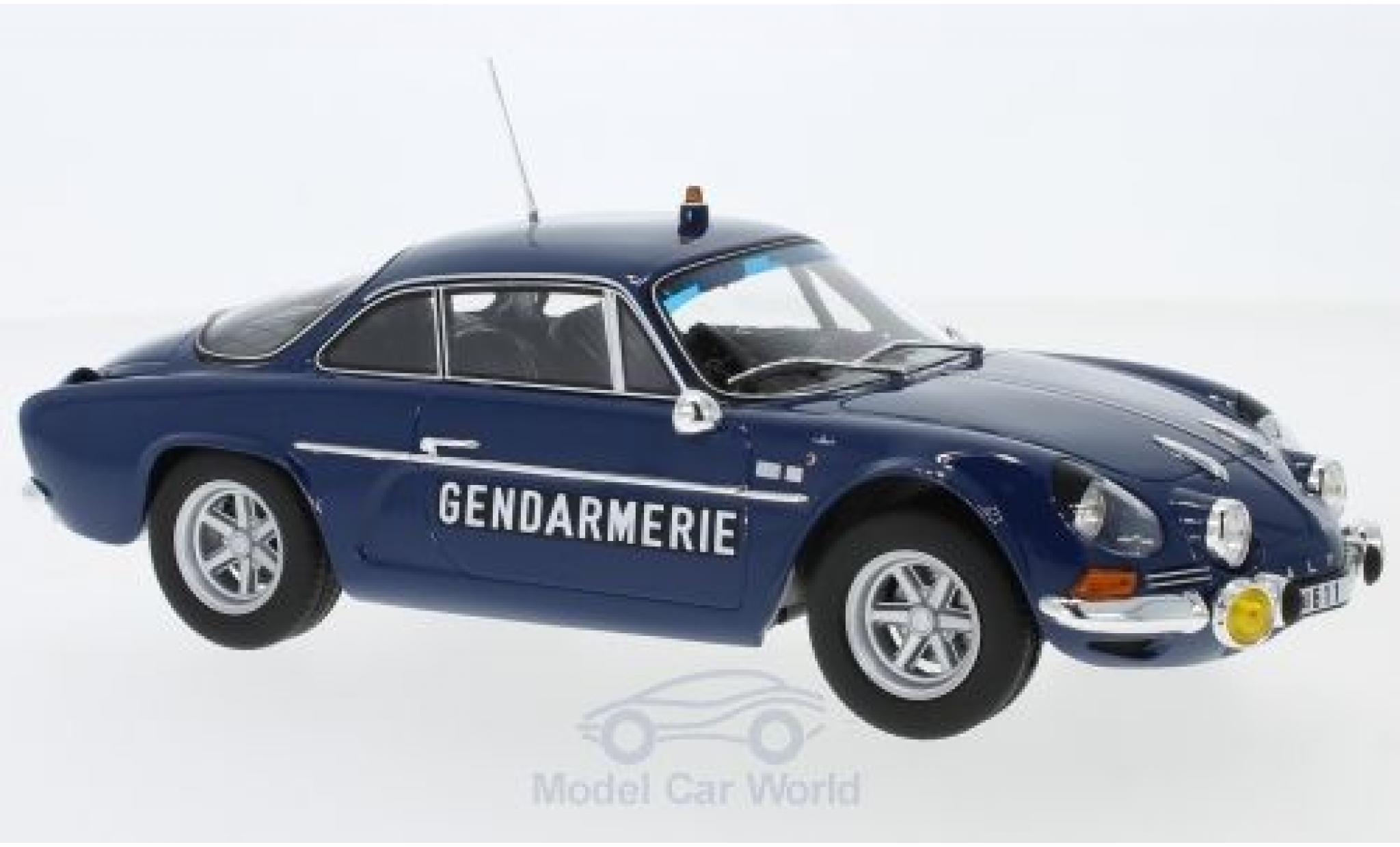 Alpine A110 1/18 Norev Renault 1600S Gendarmerie 1971 modellino in miniatura