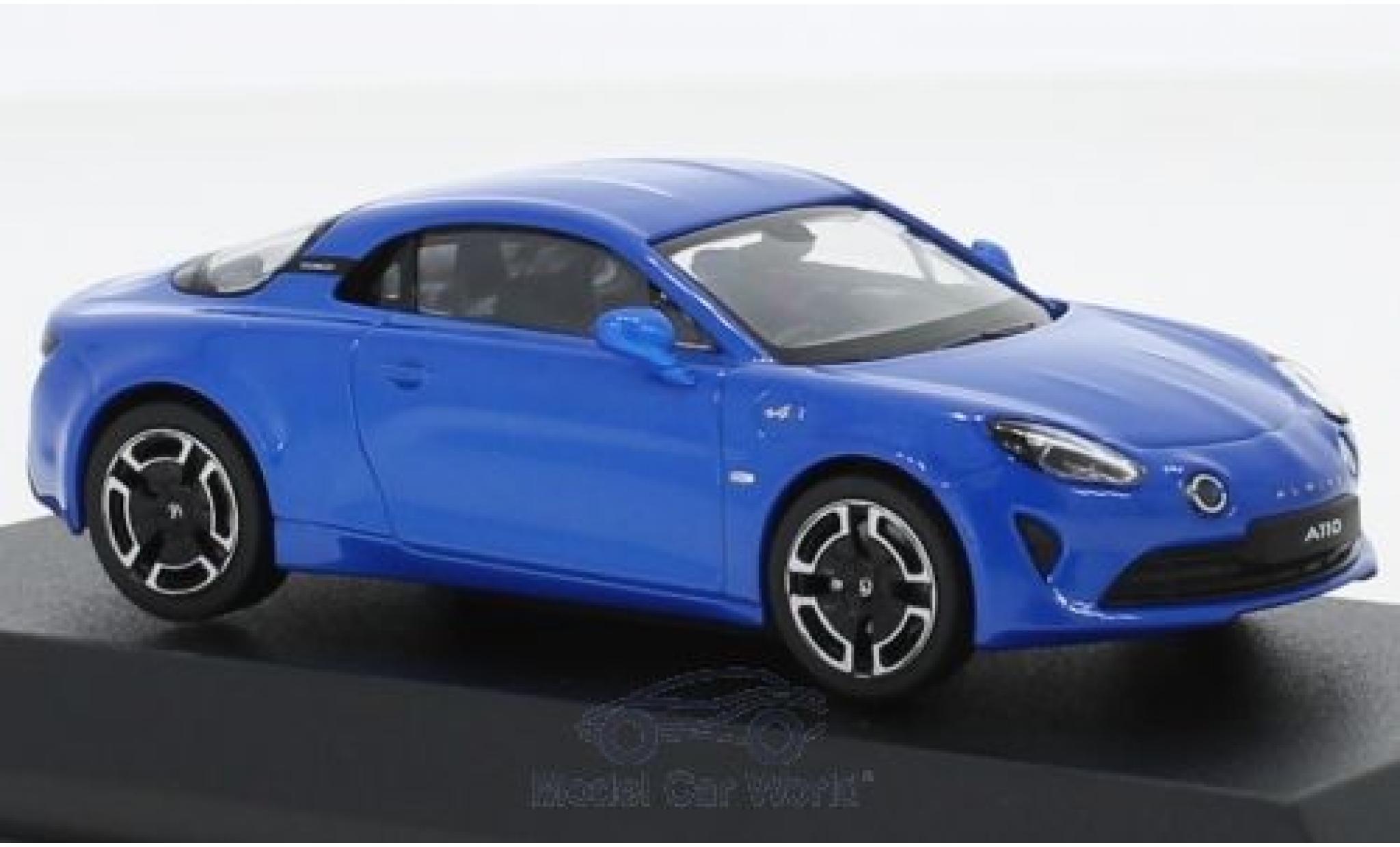 Alpine A110 1/43 Norev Renault Legende blu 2018 modellino in miniatura