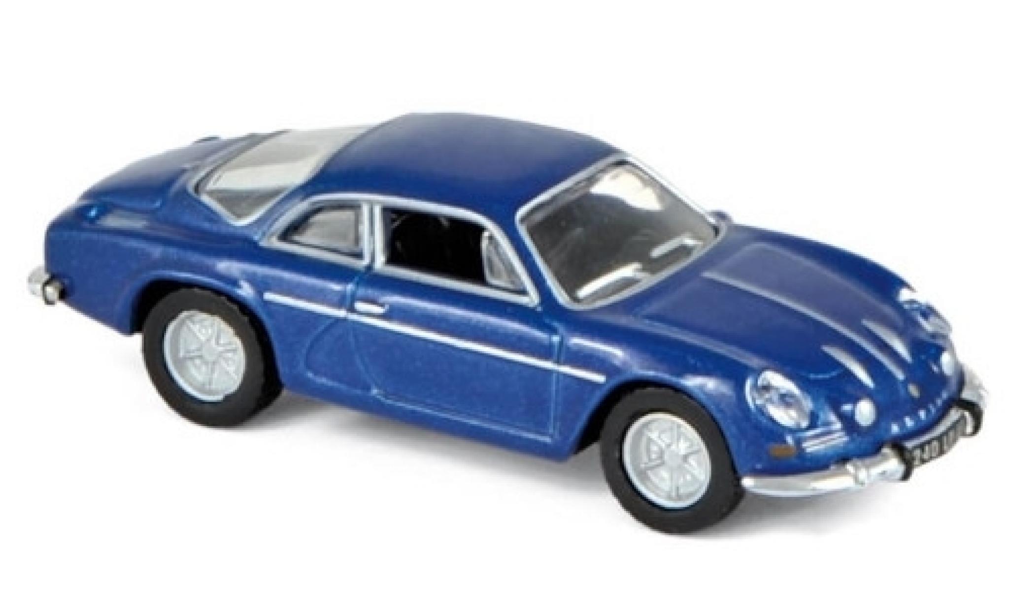 Alpine A110 1/87 Norev Renault metallico blu 1973 modellino in miniatura