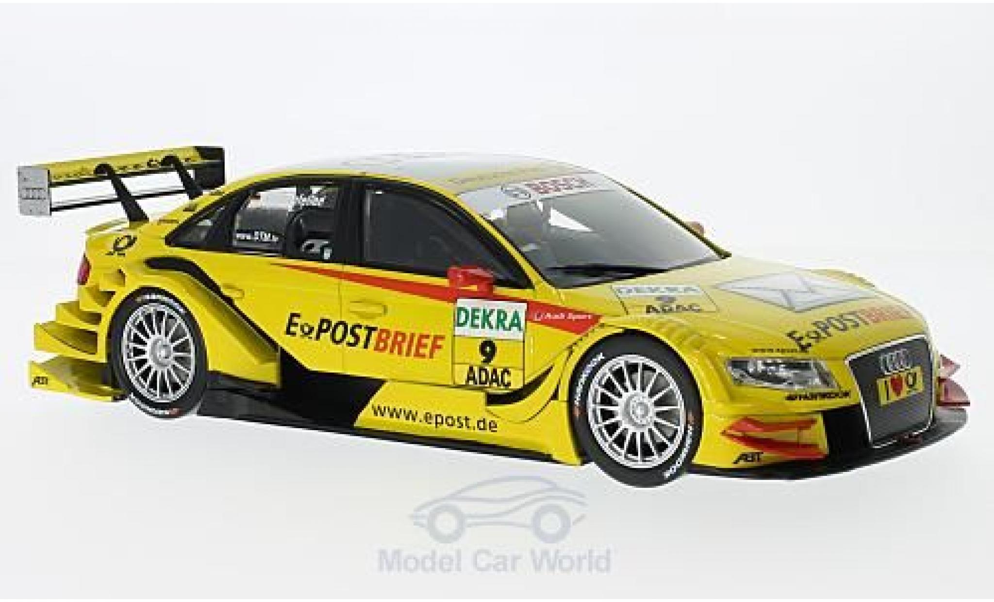 Audi A4 DTM 1/18 Norev DTM No.9 EPost Brief DTM 2011 M.Rockenfeller modellino in miniatura
