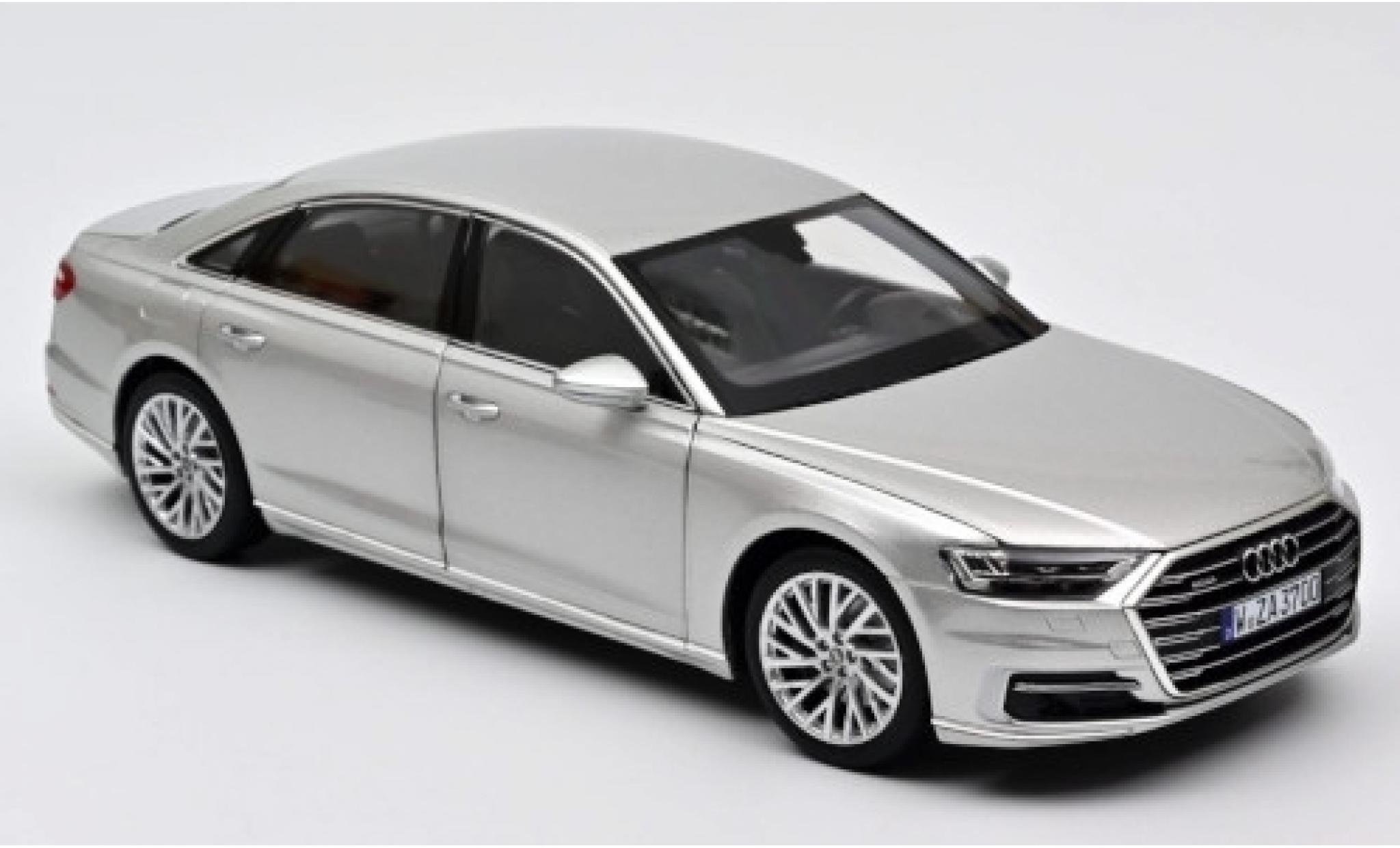 Audi A8 1/18 Norev L (D5) grigio 2018 modellino in miniatura
