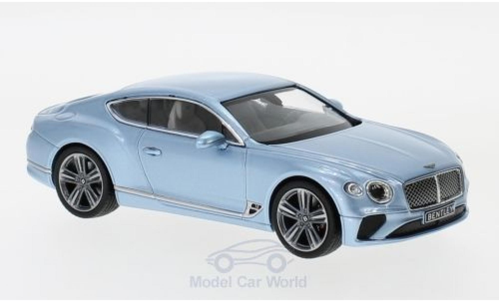Bentley Continental T 1/43 Norev GT metallico blu 2018 modellino in miniatura