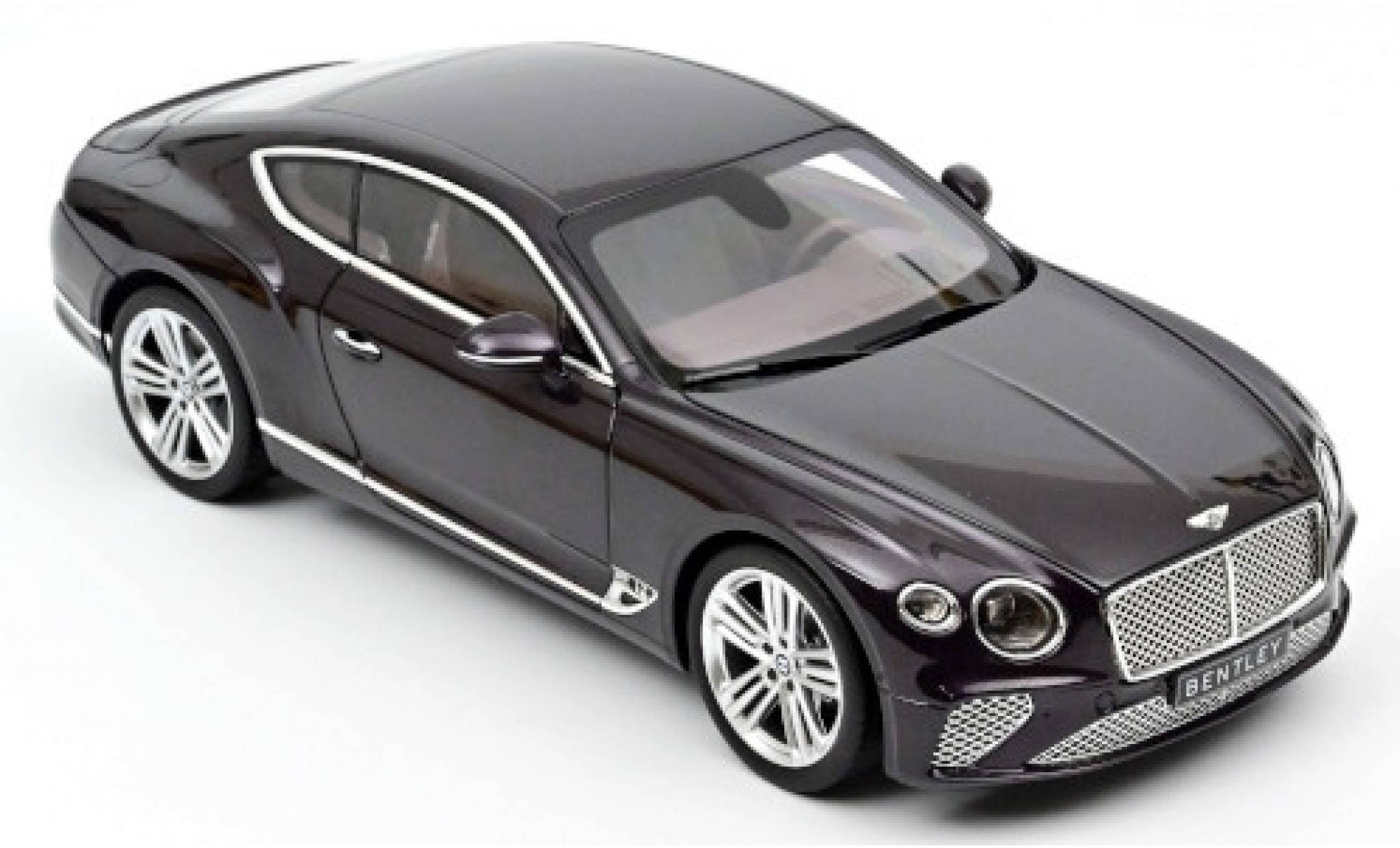 Bentley Continental 1/18 Norev GT metallico lila 2018 modellino in miniatura