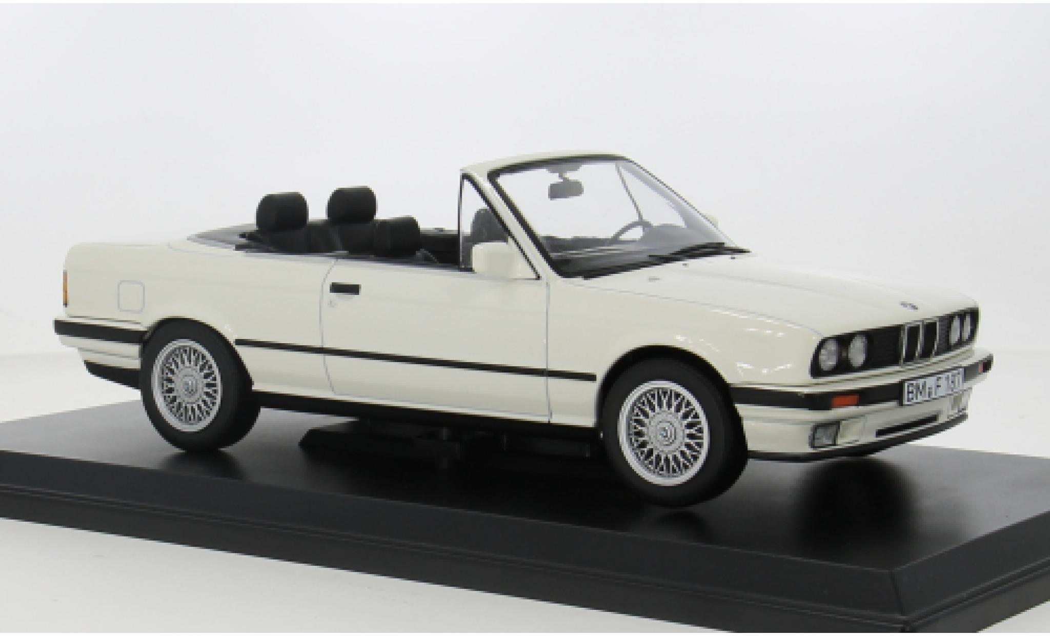 Bmw 325 1/18 Norev i (E30) Cabriolet weiss 1991 1:18 modellino in miniatura