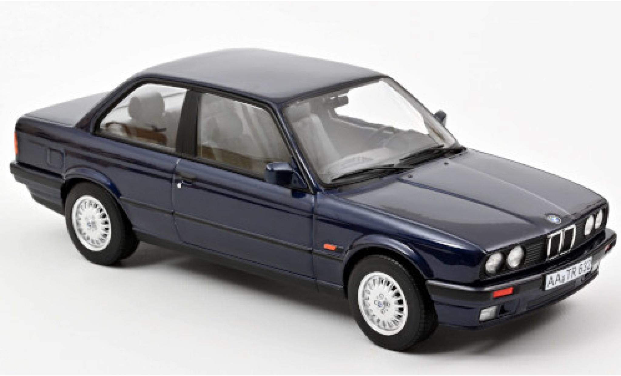 Bmw 325 1/18 Norev i (E30) metallico blu 1988 modellino in miniatura