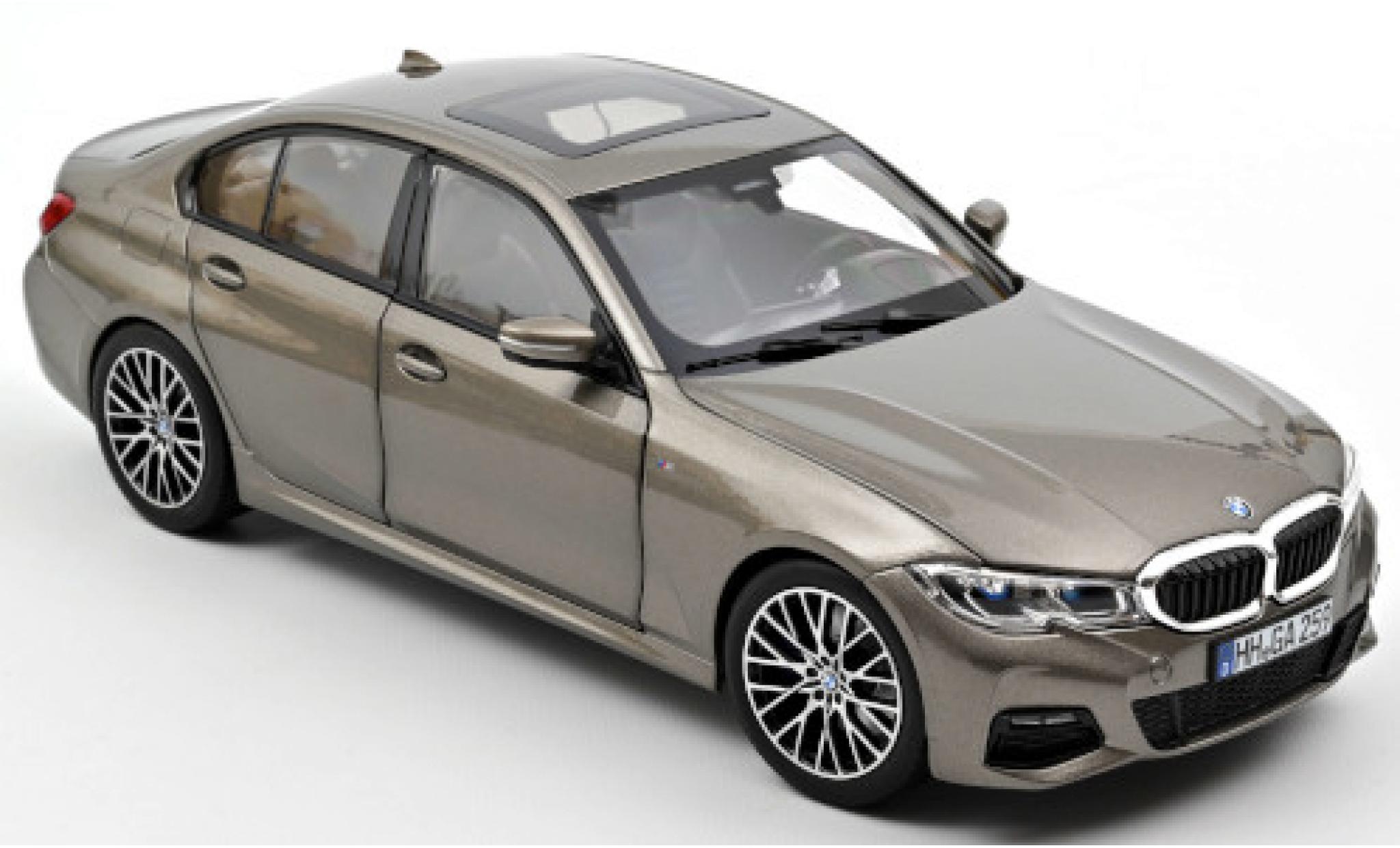 Bmw 330 1/18 Norev i (G20) metallico grigio 2019 modellino in miniatura