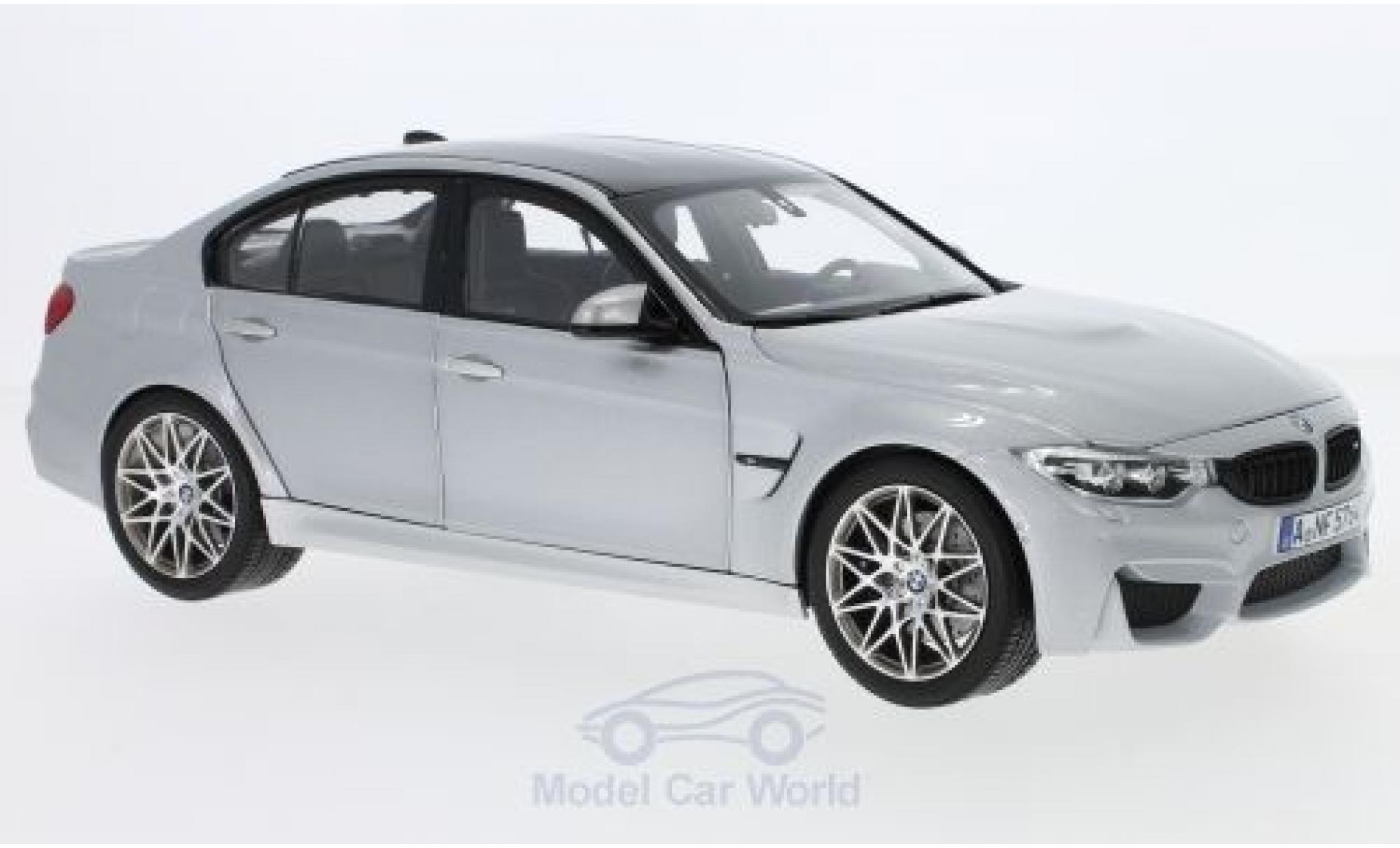 Bmw M3 1/18 Norev Competition grigio 2017 modellino in miniatura