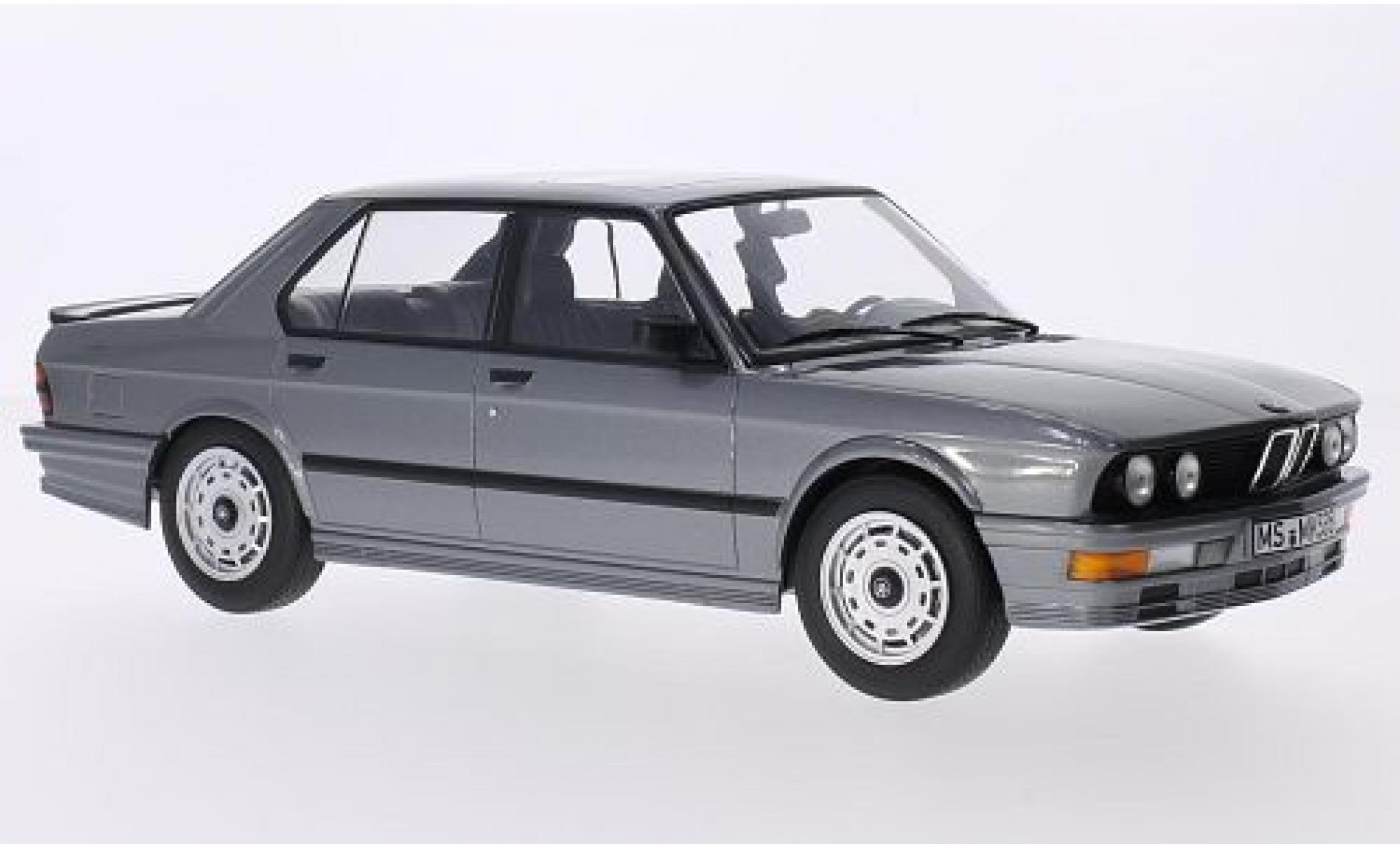 Bmw M5 1/18 Norev 35i (E28) metallico grigio 1986 modellino in miniatura