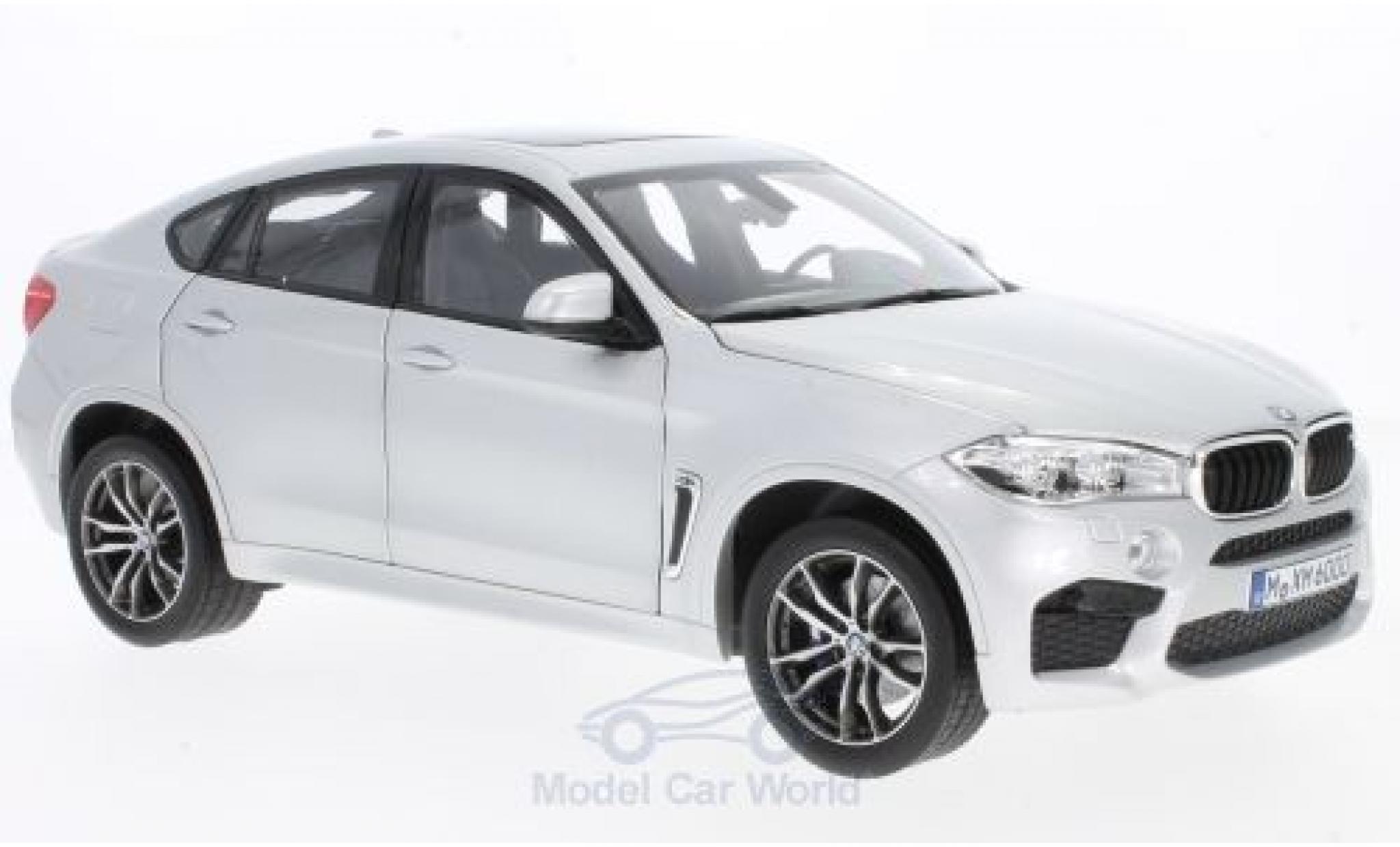 Bmw X6 1/18 Norev M grigio 2015 modellino in miniatura