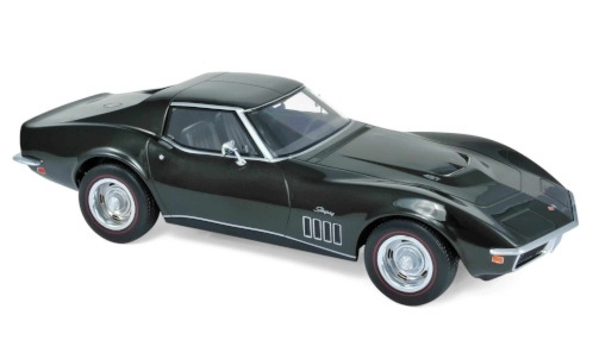 Chevrolet Corvette 1/18 Norev (C3) 427 metallico verde 1969 modellino in miniatura