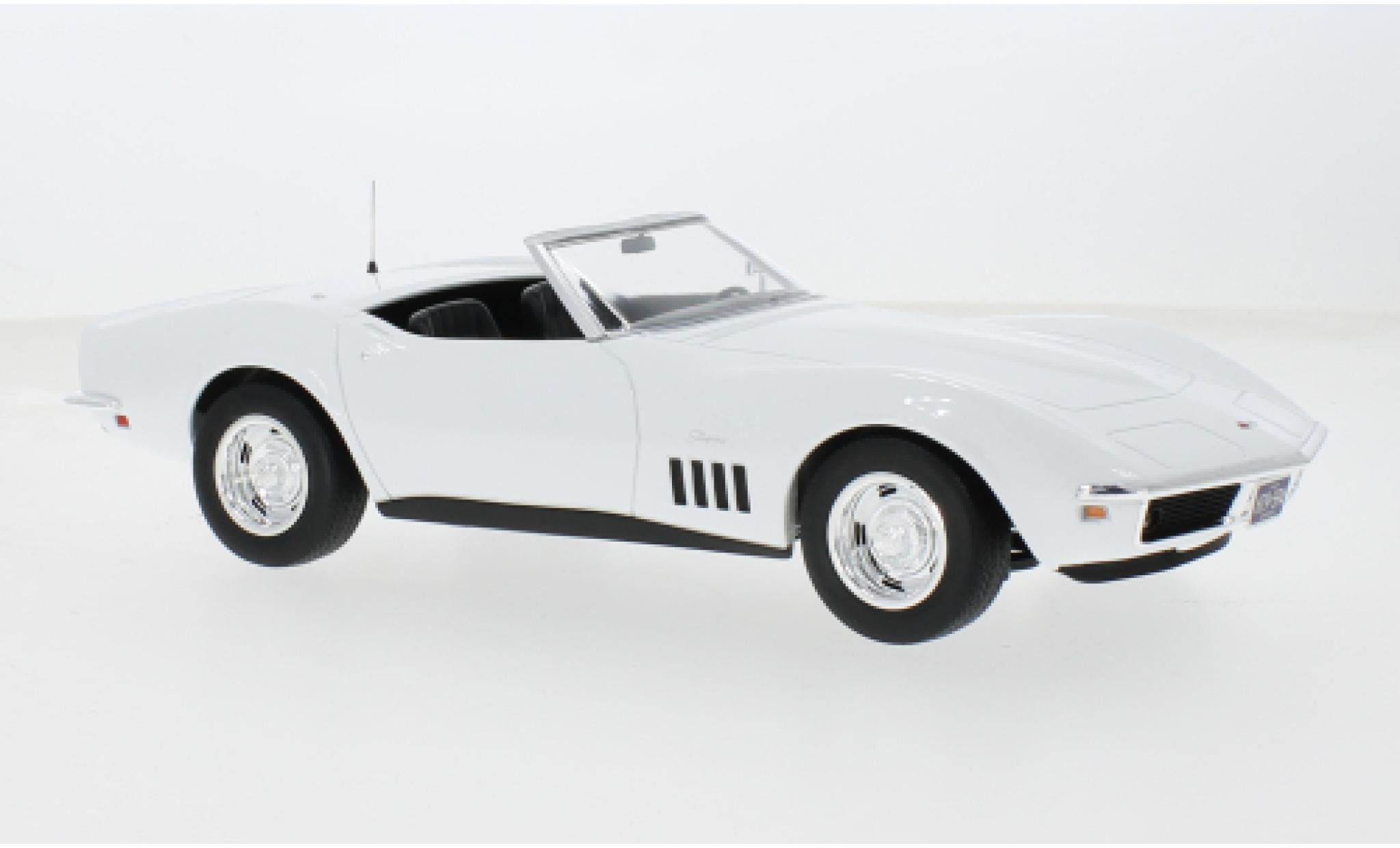 Chevrolet Corvette 1/18 Norev (C3) Cabriolet weiss 1969 1:18 modellino in miniatura