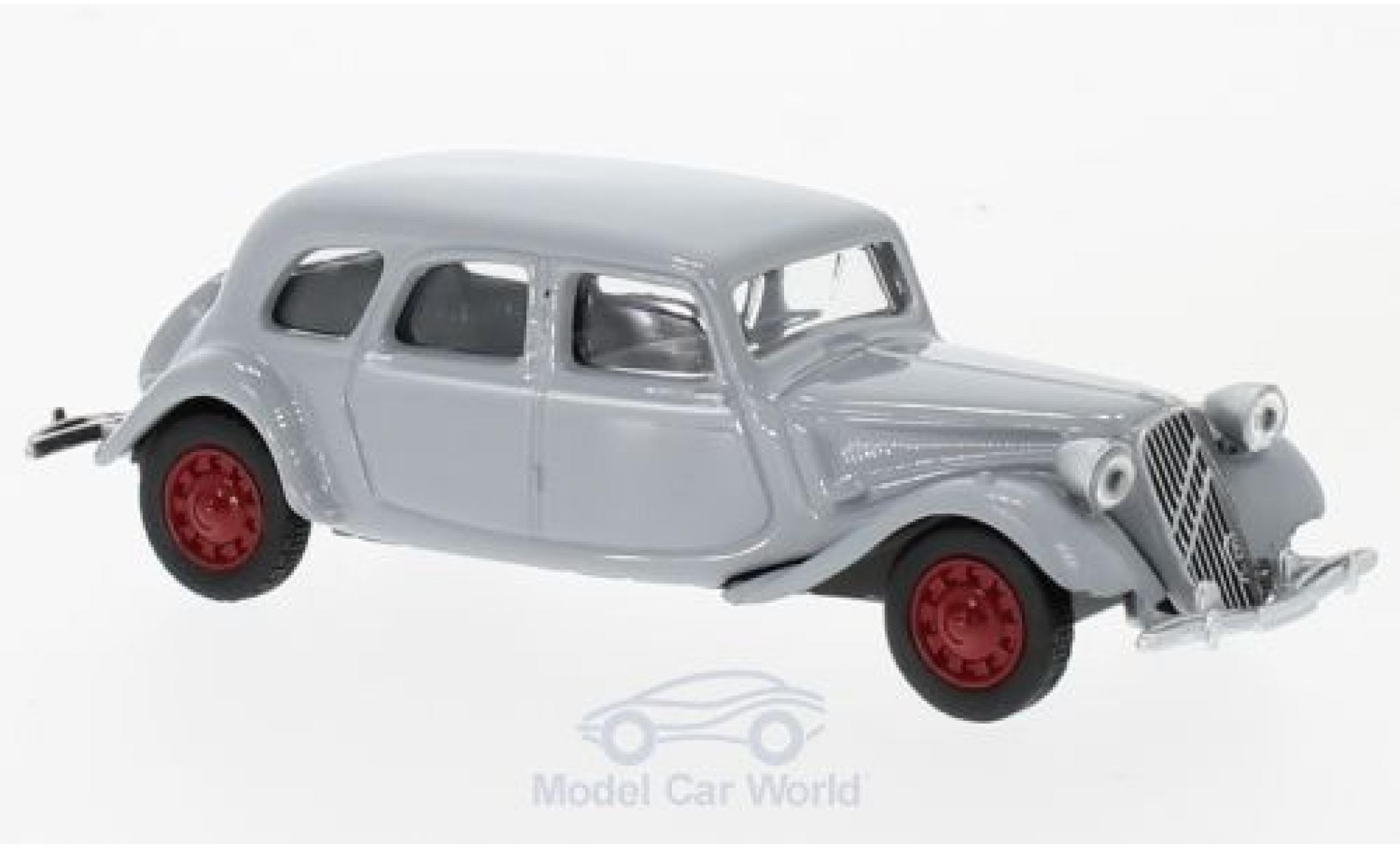Citroen Traction 15 1/64 Norev 15-SIX grigio 1939 modellino in miniatura