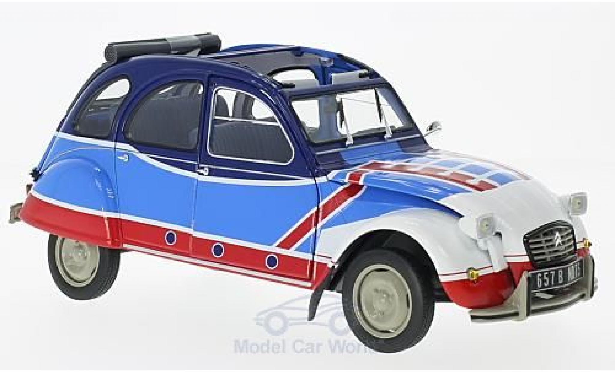 Citroen 2CV 1/18 Norev 6 Basket 1976 ohne Vitrine modellino in miniatura