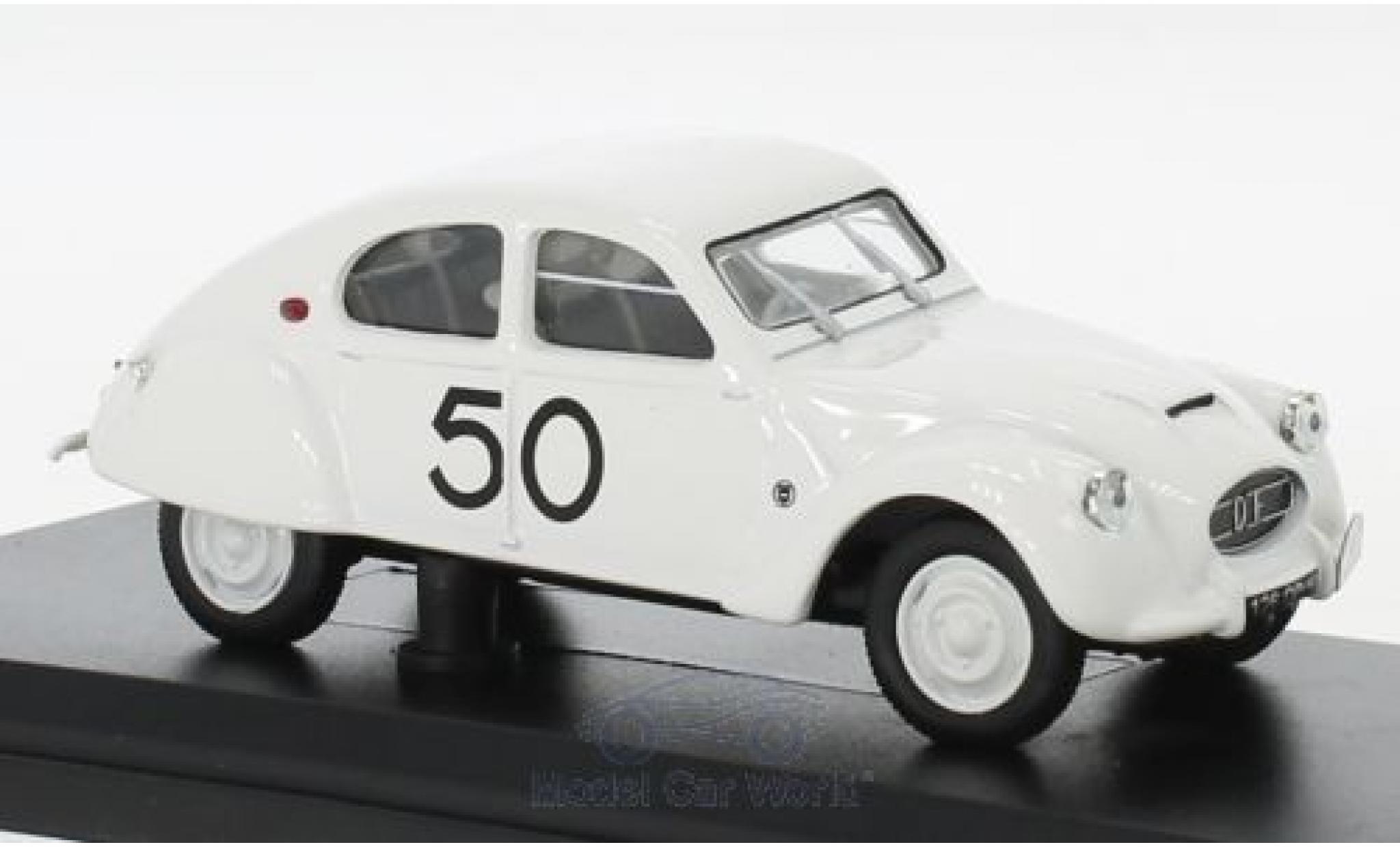 Citroen 2CV 1/43 Norev Dagonet No.50 Rallye des Charentes 1956 modellino in miniatura