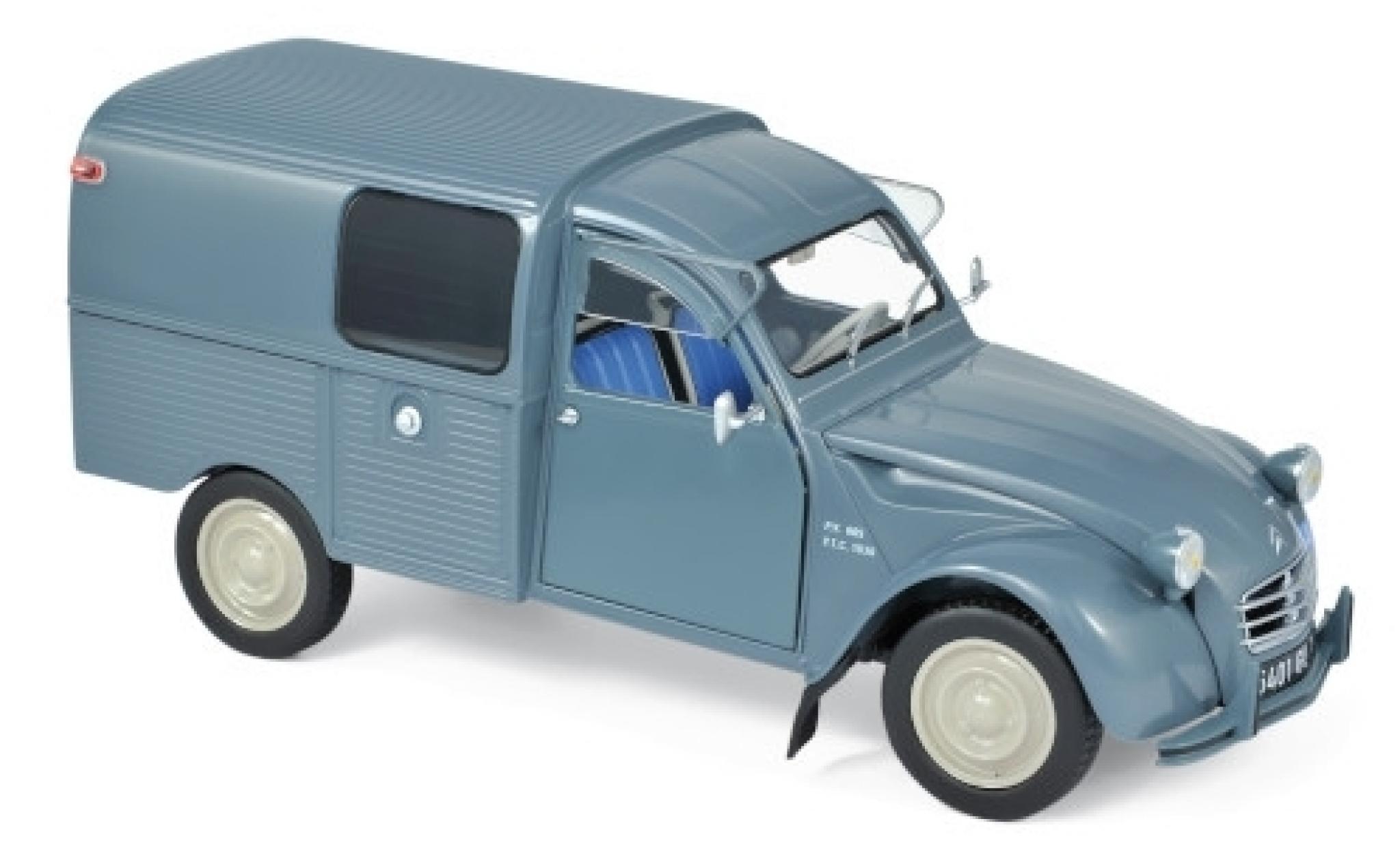 Citroen 2CV 1/18 Norev Fourgonnette AK350 blu 1966 modellino in miniatura