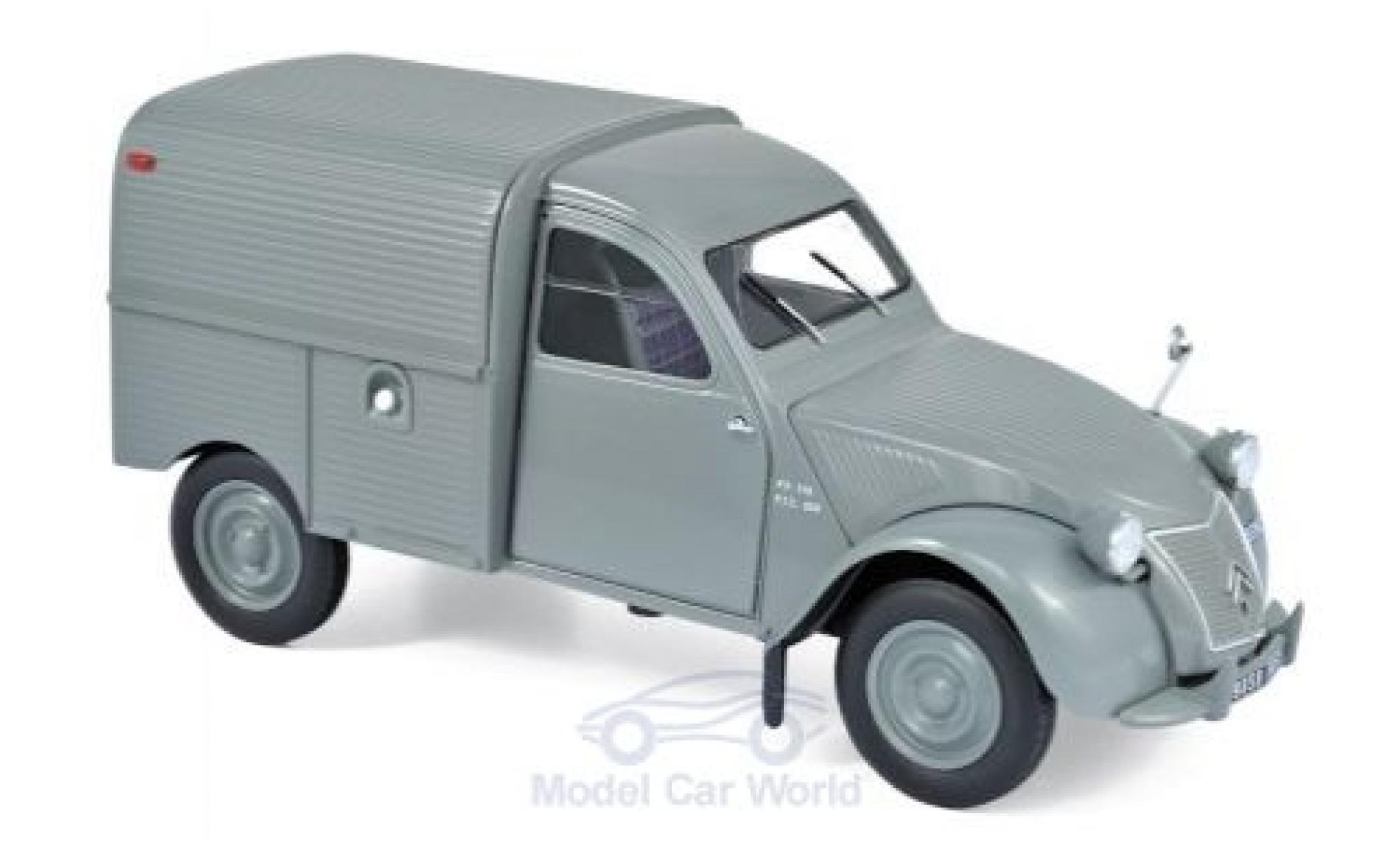 Citroen 2CV 1/18 Norev Fourgonnette grigio 1957 modellino in miniatura