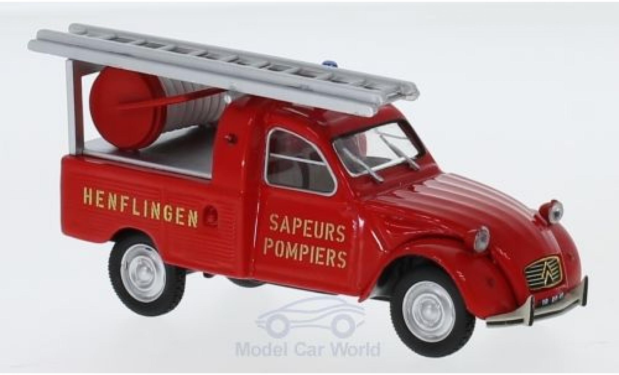 Citroen 2CV 1/43 Norev Pick-up Pompiers (F) 1963 modellino in miniatura