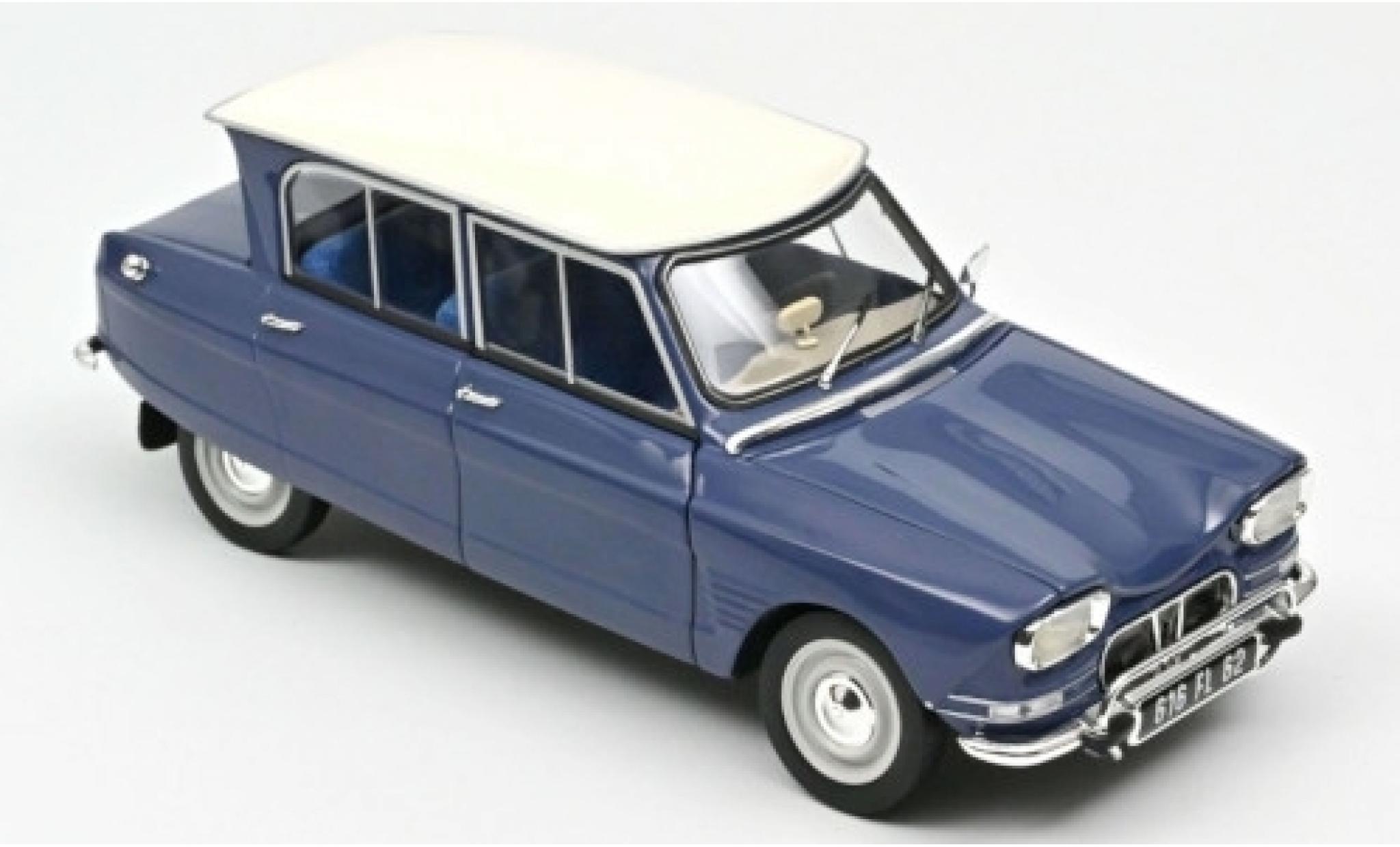Citroen Ami 6 1/18 Norev blu/bianco 1965 modellino in miniatura
