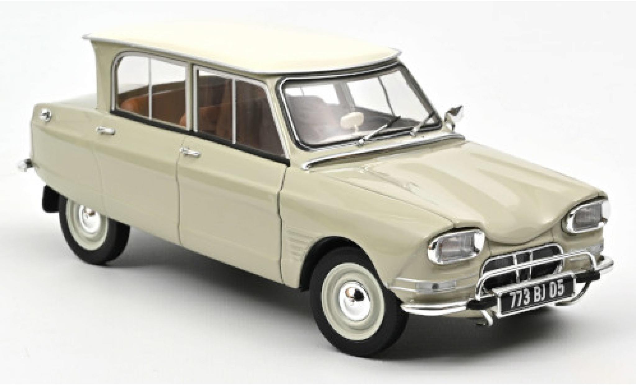 Citroen Ami 6 1/18 Norev grigio/bianco 1965 modellino in miniatura