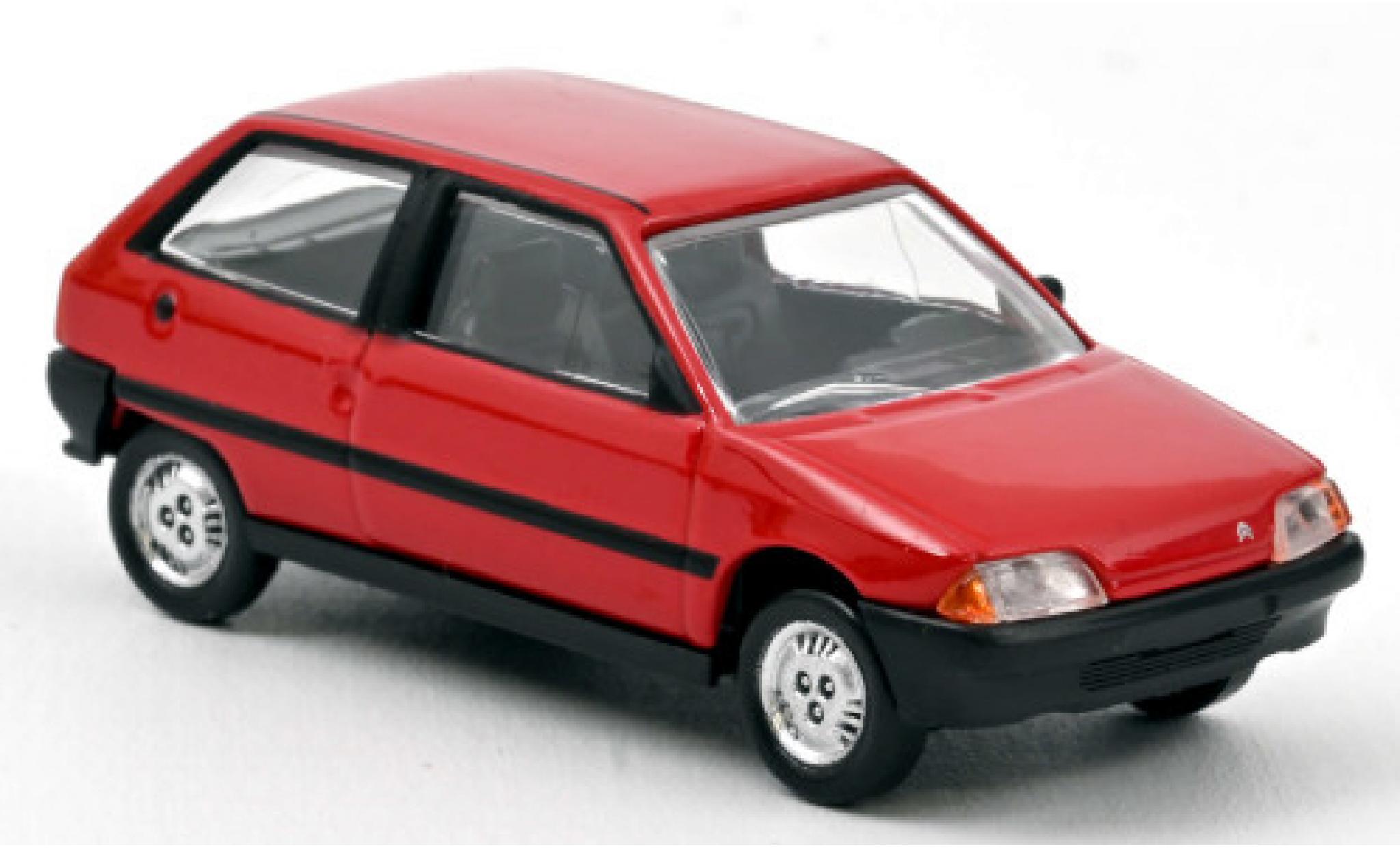 Citroen AX 1/64 Norev rosso 1986 modellino in miniatura