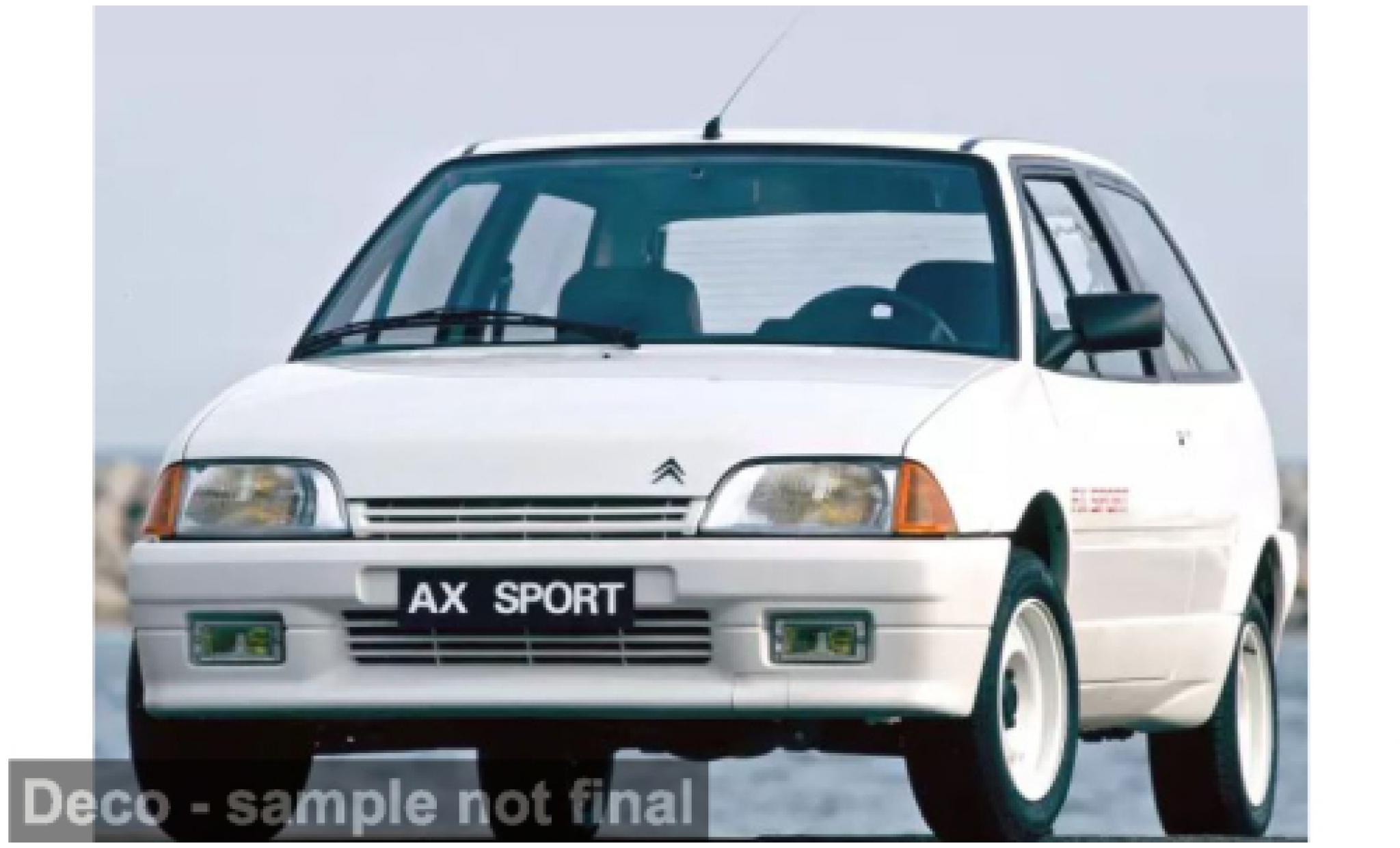 Citroen AX Norev weiss 1987 1:18 modellino in miniatura