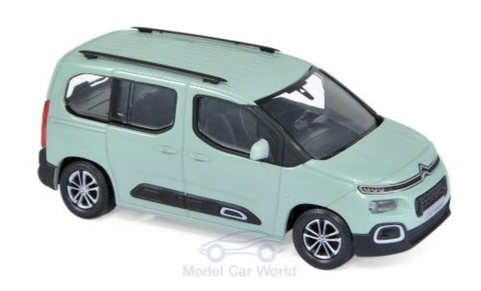 Citroen Berlingo 1/43 Norev verde 2018 modellino in miniatura