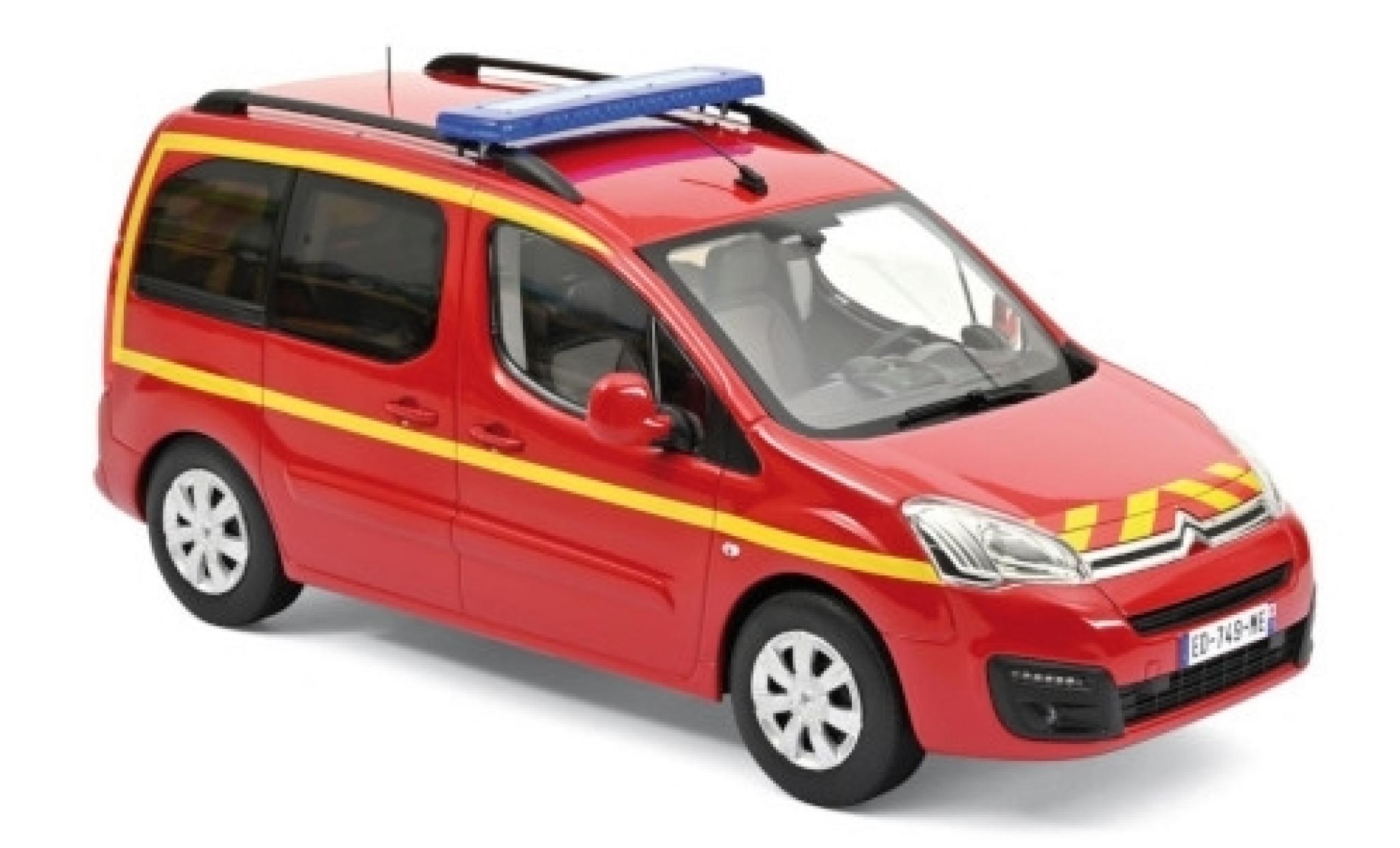 Citroen Berlingo 1/18 Norev Pompiers (F) 2017 modellino in miniatura