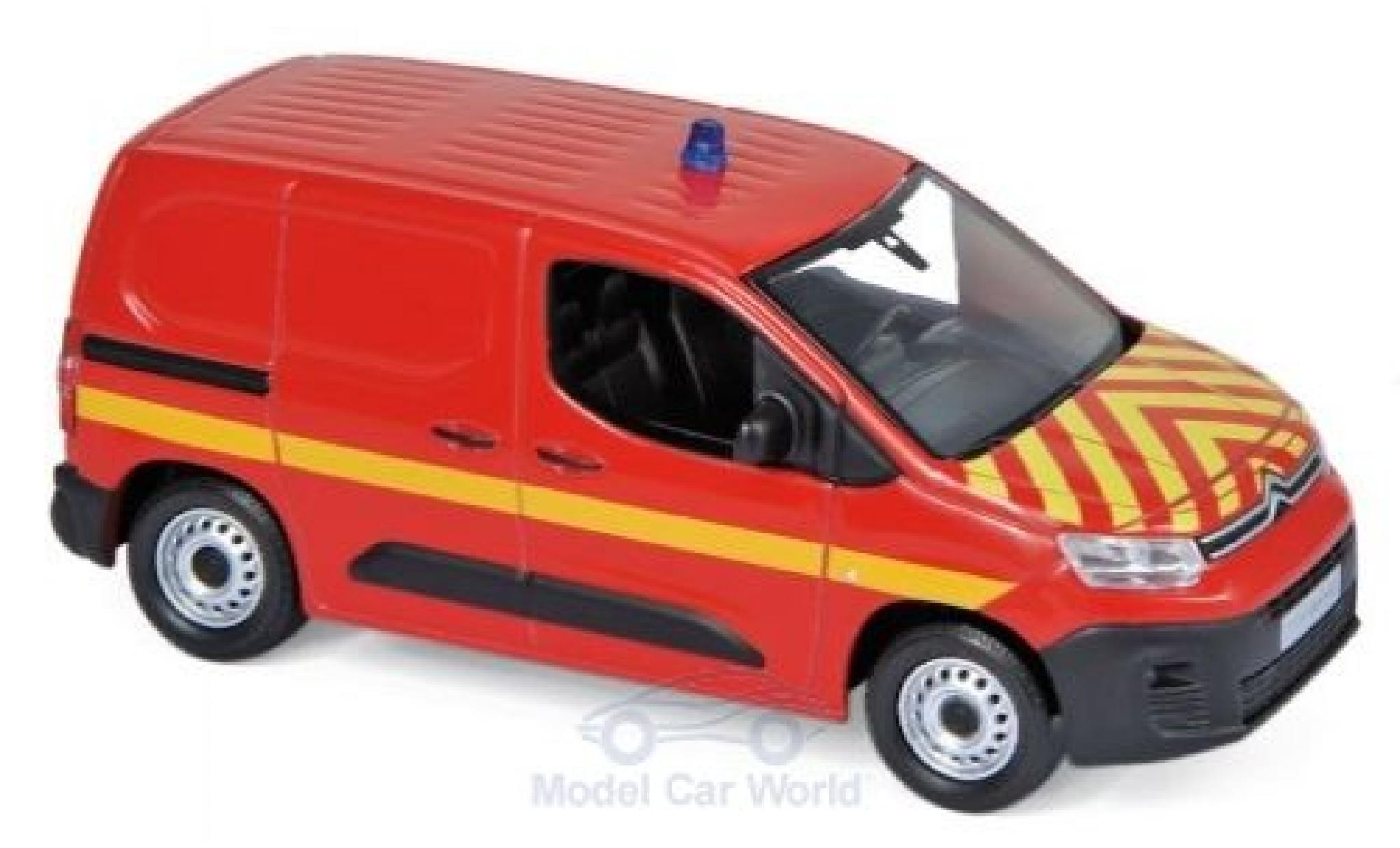 Citroen Berlingo 1/43 Norev Van Pompiers (F) 2018 modellino in miniatura
