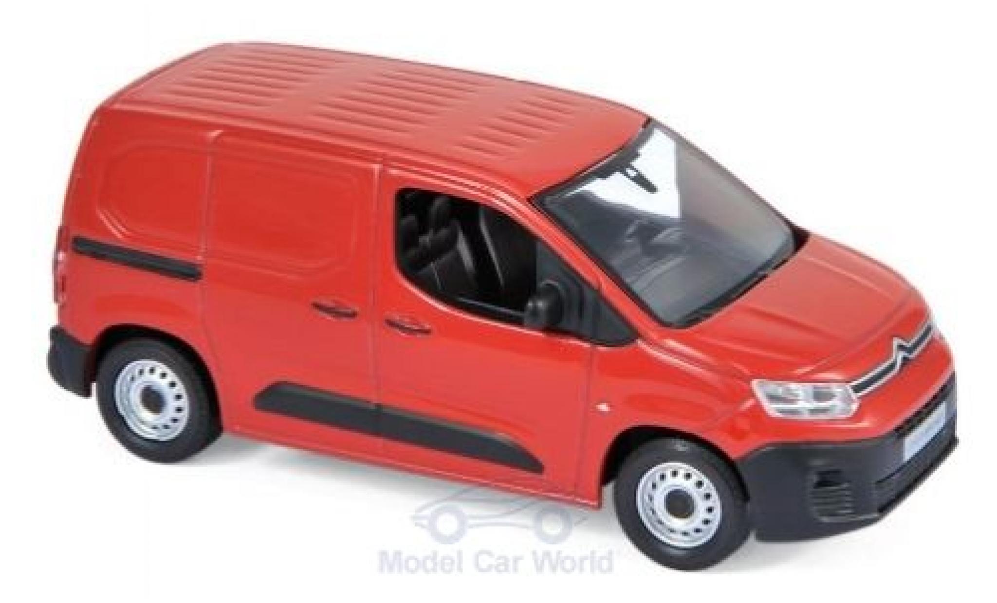 Citroen Berlingo 1/43 Norev Van rosso 2018 modellino in miniatura
