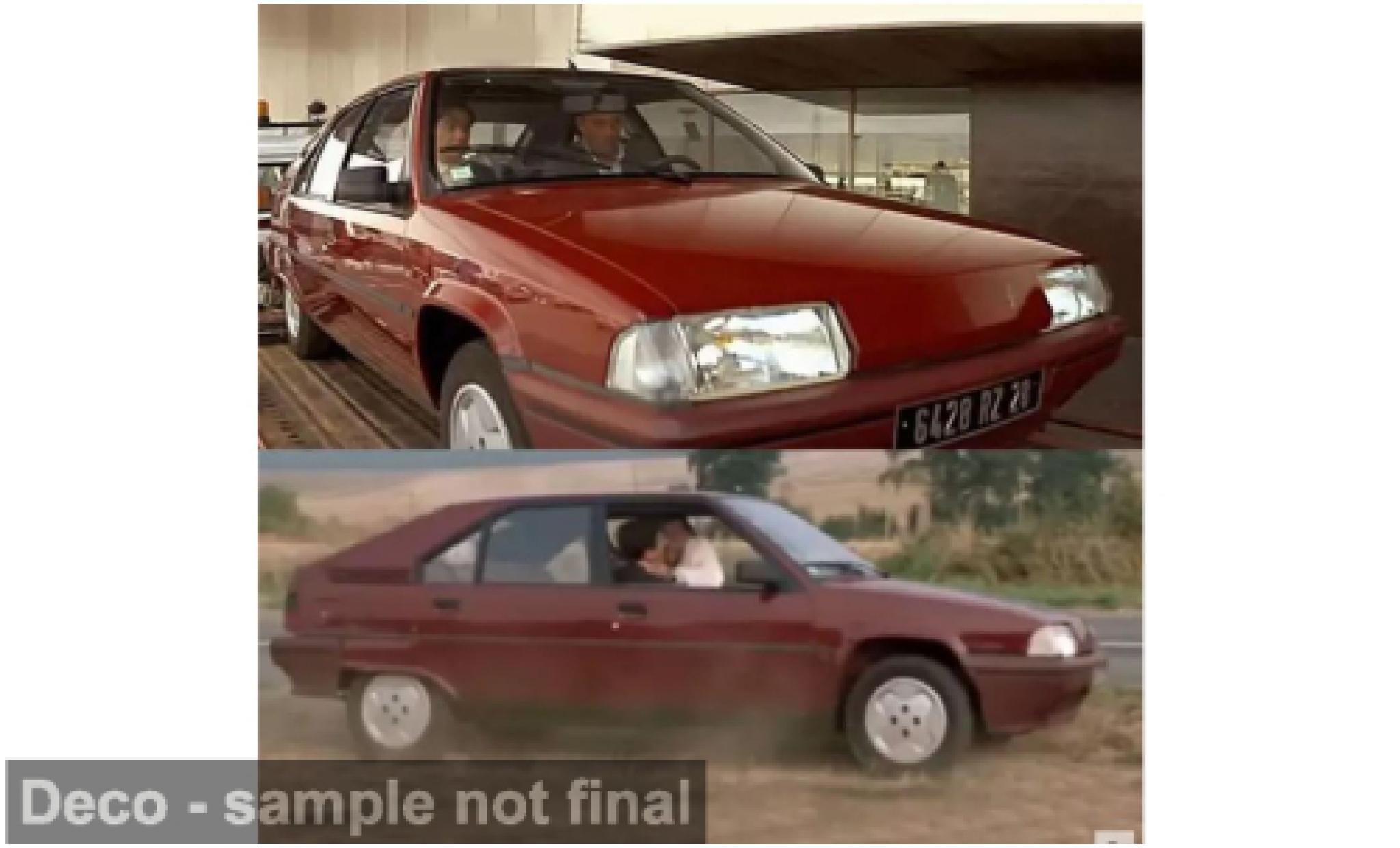 Citroen BX Norev 16 TGS rot 1990 1:18 modellino in miniatura