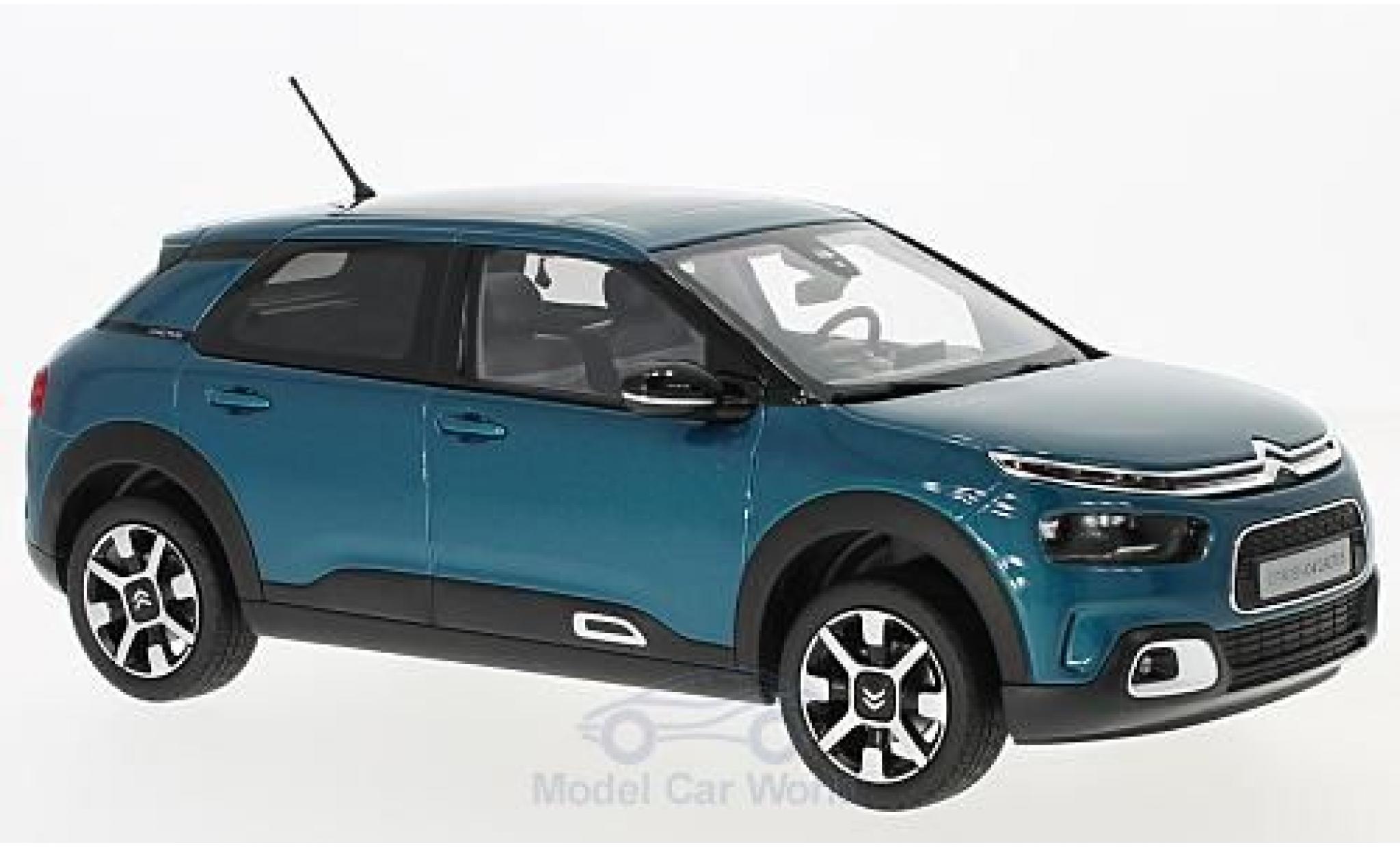 Citroen C4 1/18 Norev Cactus metallico blu 2018 modellino in miniatura