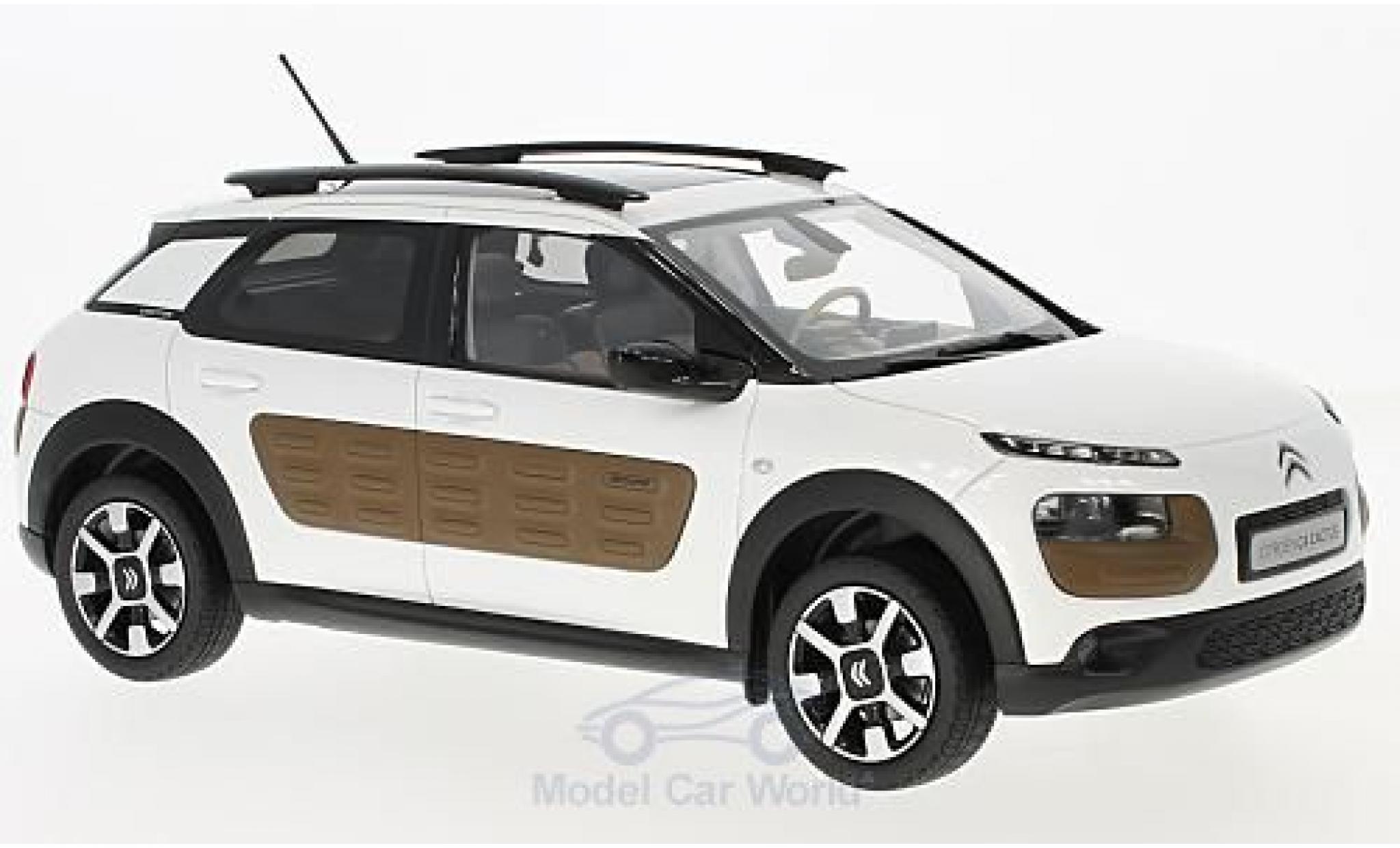 Citroen C4 1/18 Norev Cactus metallico bianco/marroneee 2014 modellino in miniatura